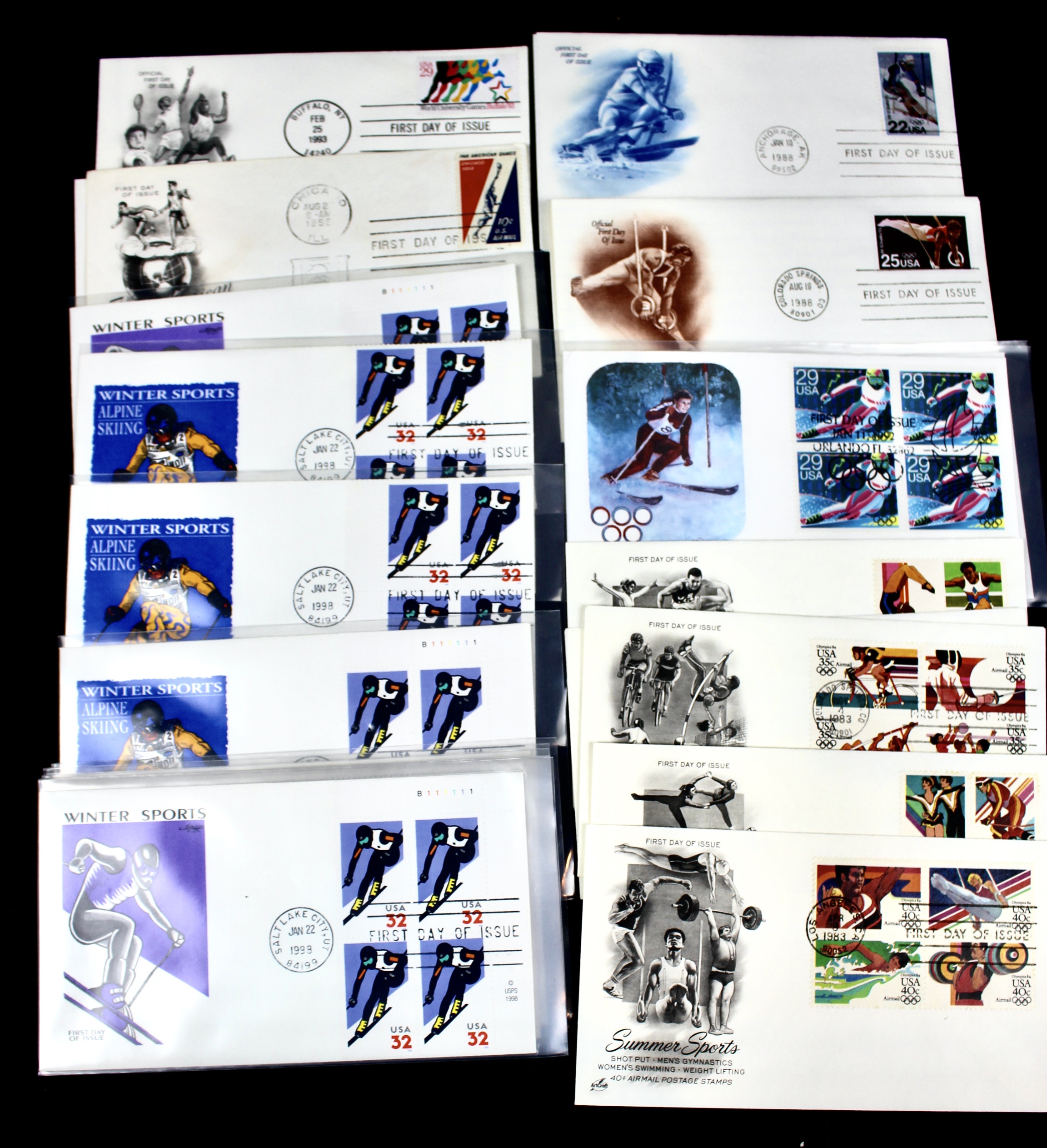 Giant U.S. Sports Postage Stamp and Covers Collection