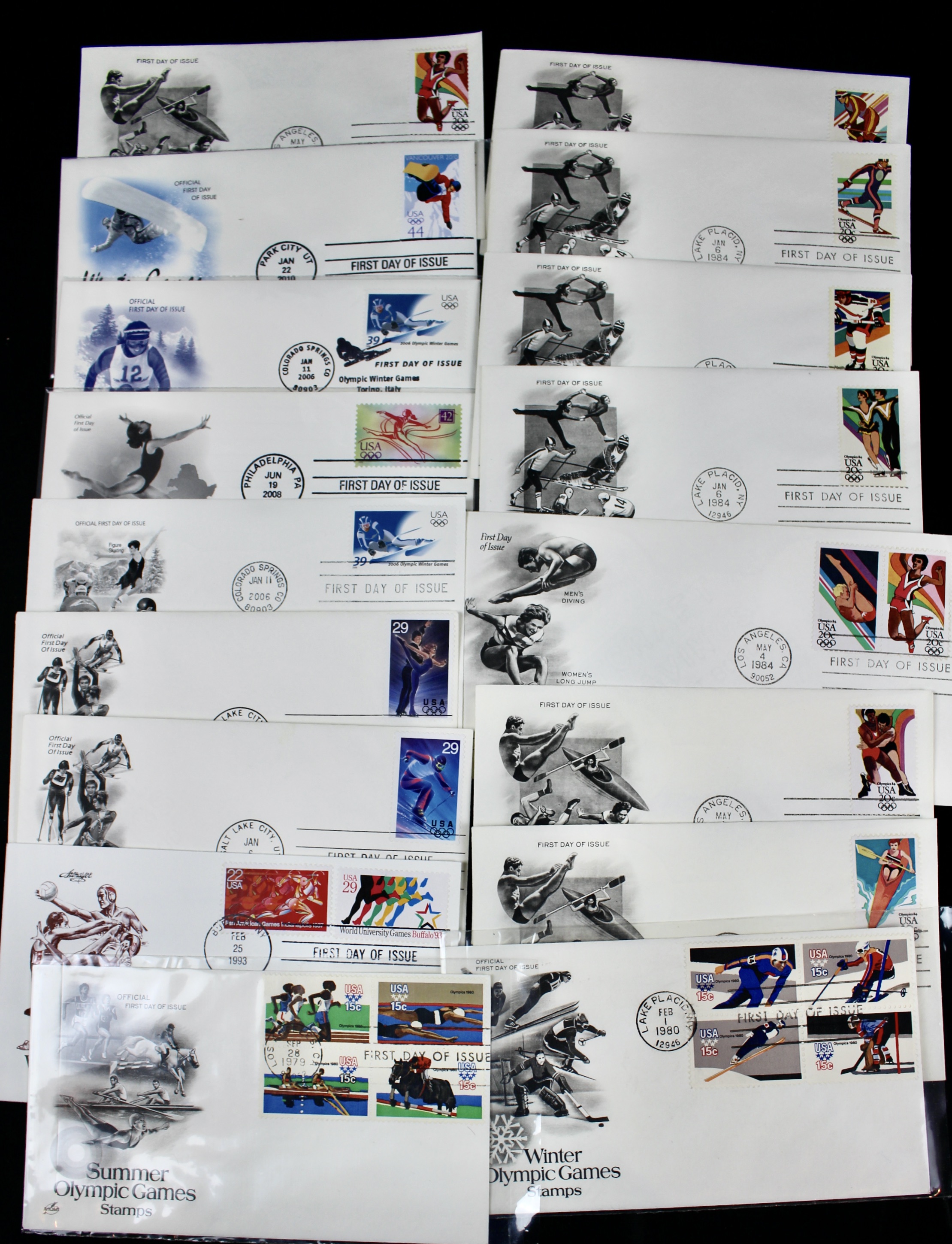 Giant U.S. Sports Postage Stamp and Covers Collection