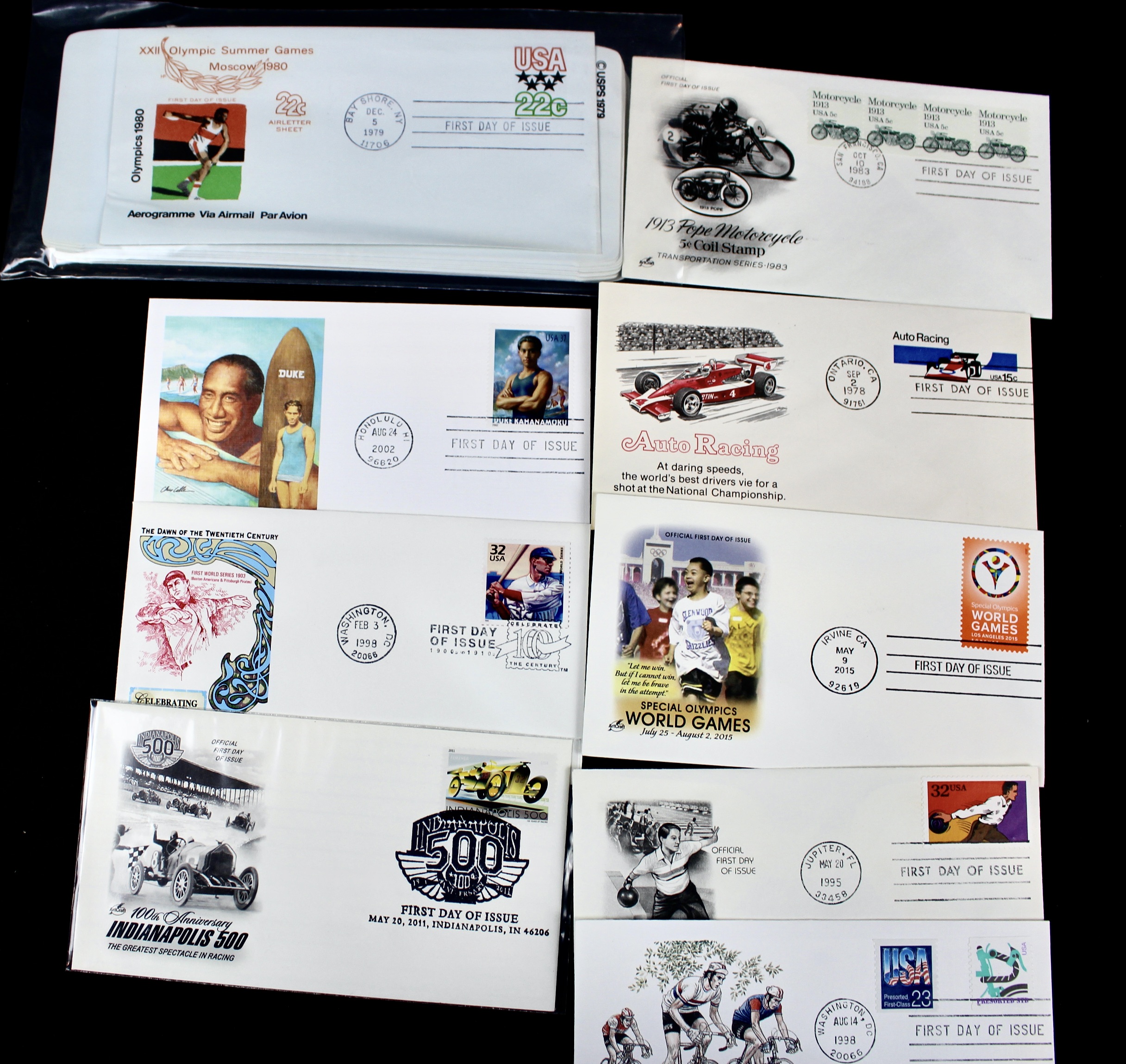 Giant U.S. Sports Postage Stamp and Covers Collection
