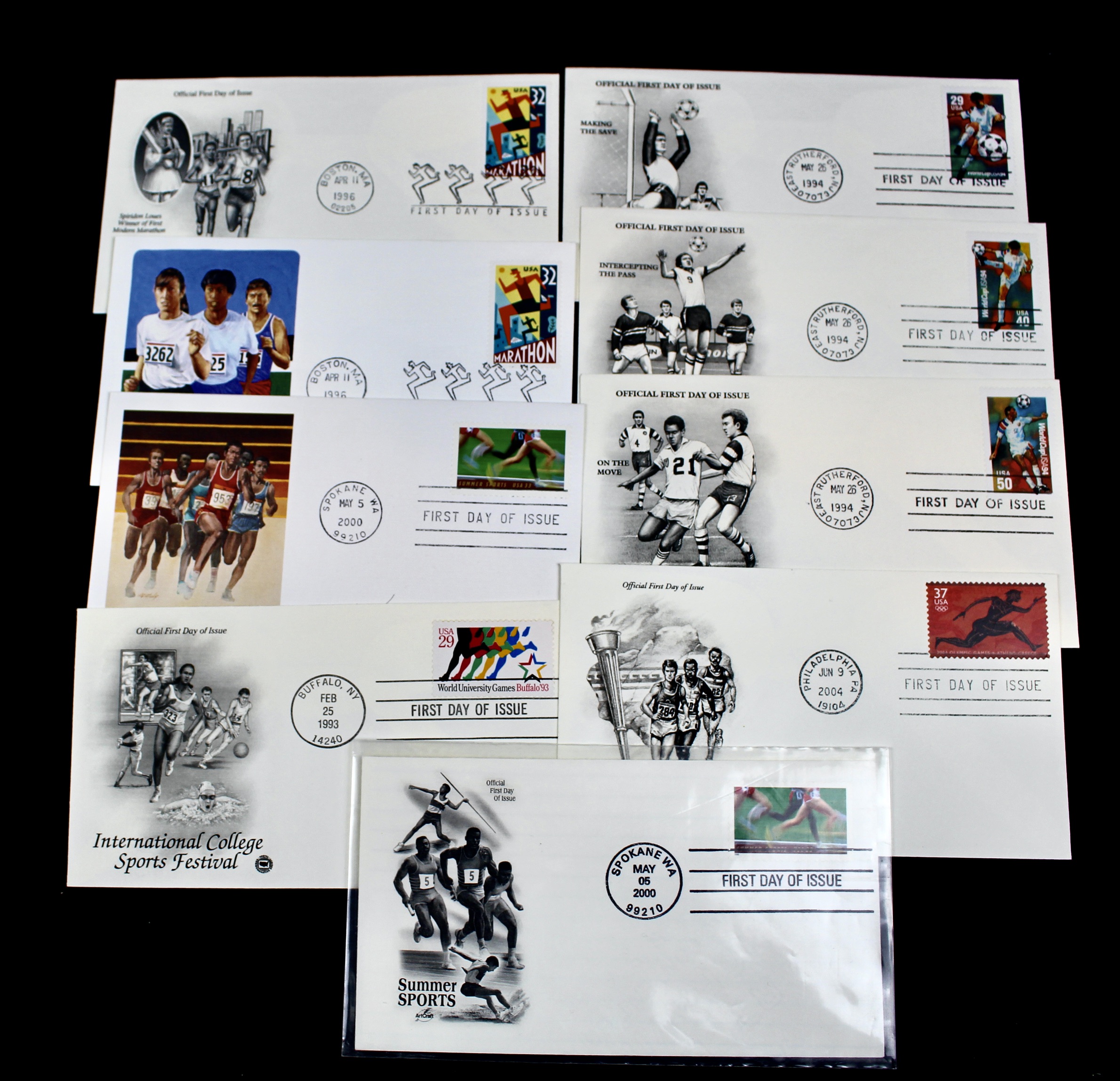 Giant U.S. Sports Postage Stamp and Covers Collection