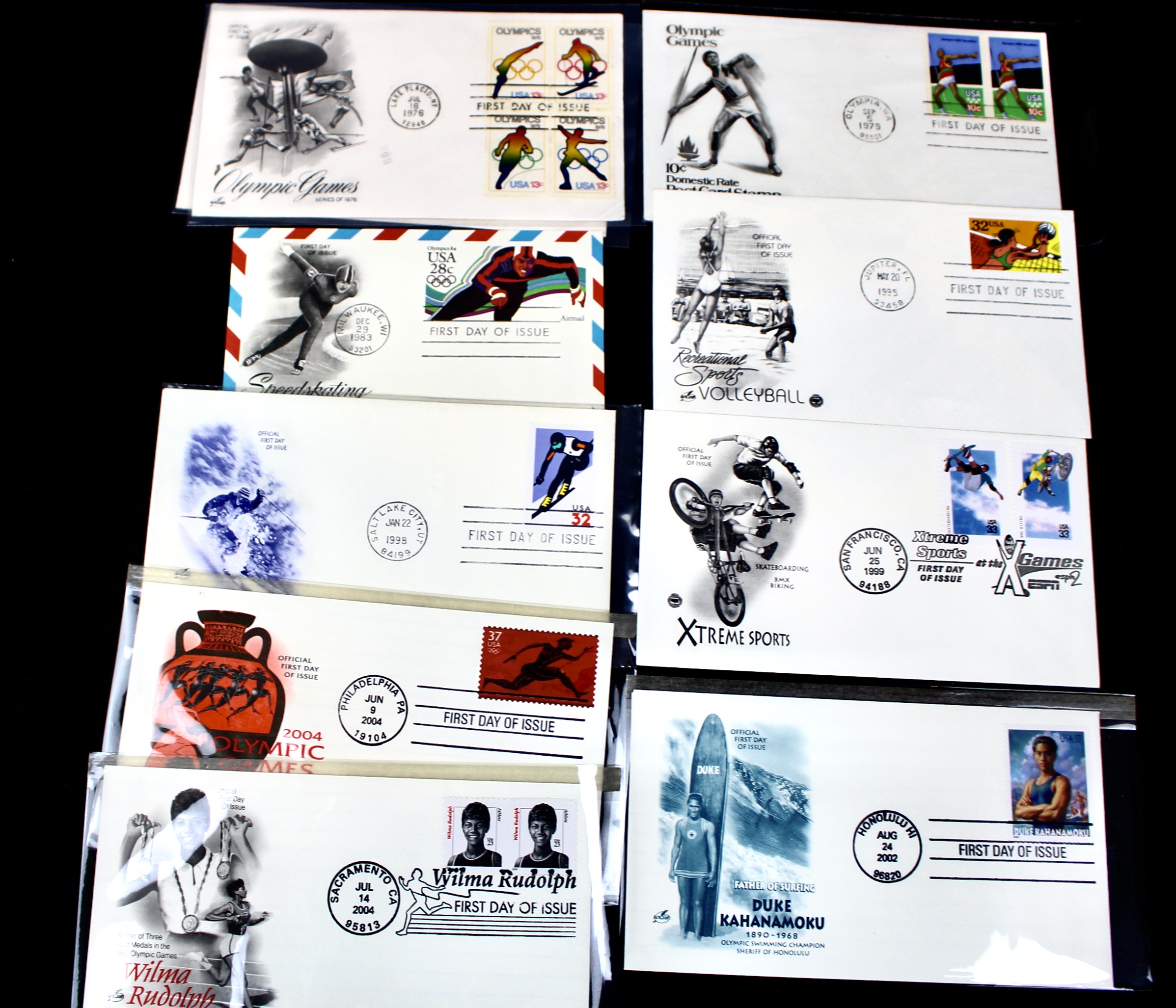 Giant U.S. Sports Postage Stamp and Covers Collection