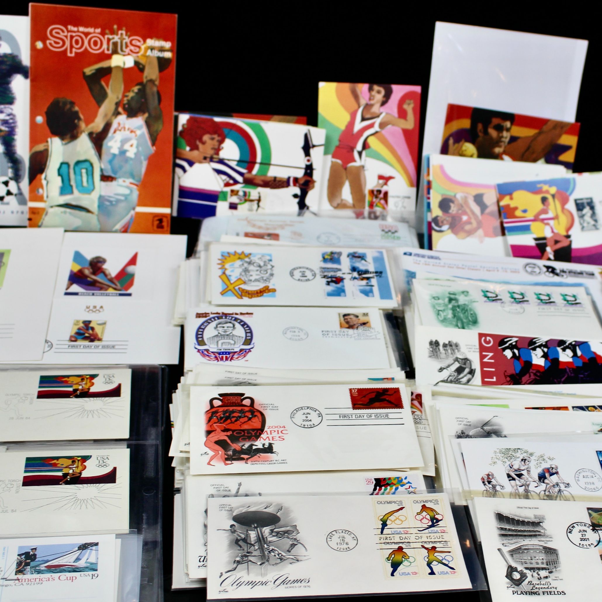Giant U.S. Sports Postage Stamp and Covers Collection