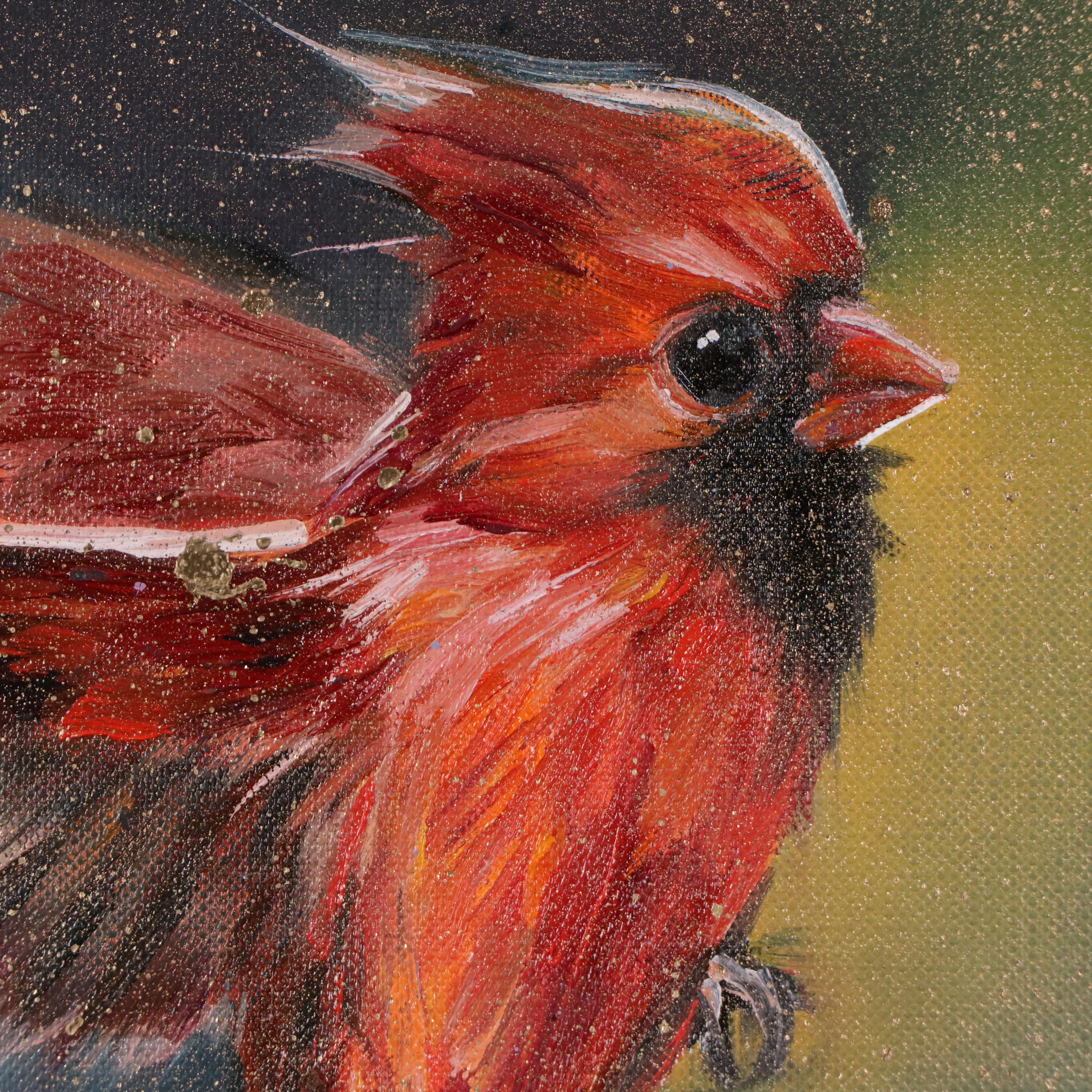 Inga Kovalenko Oil Painting of Cardinal