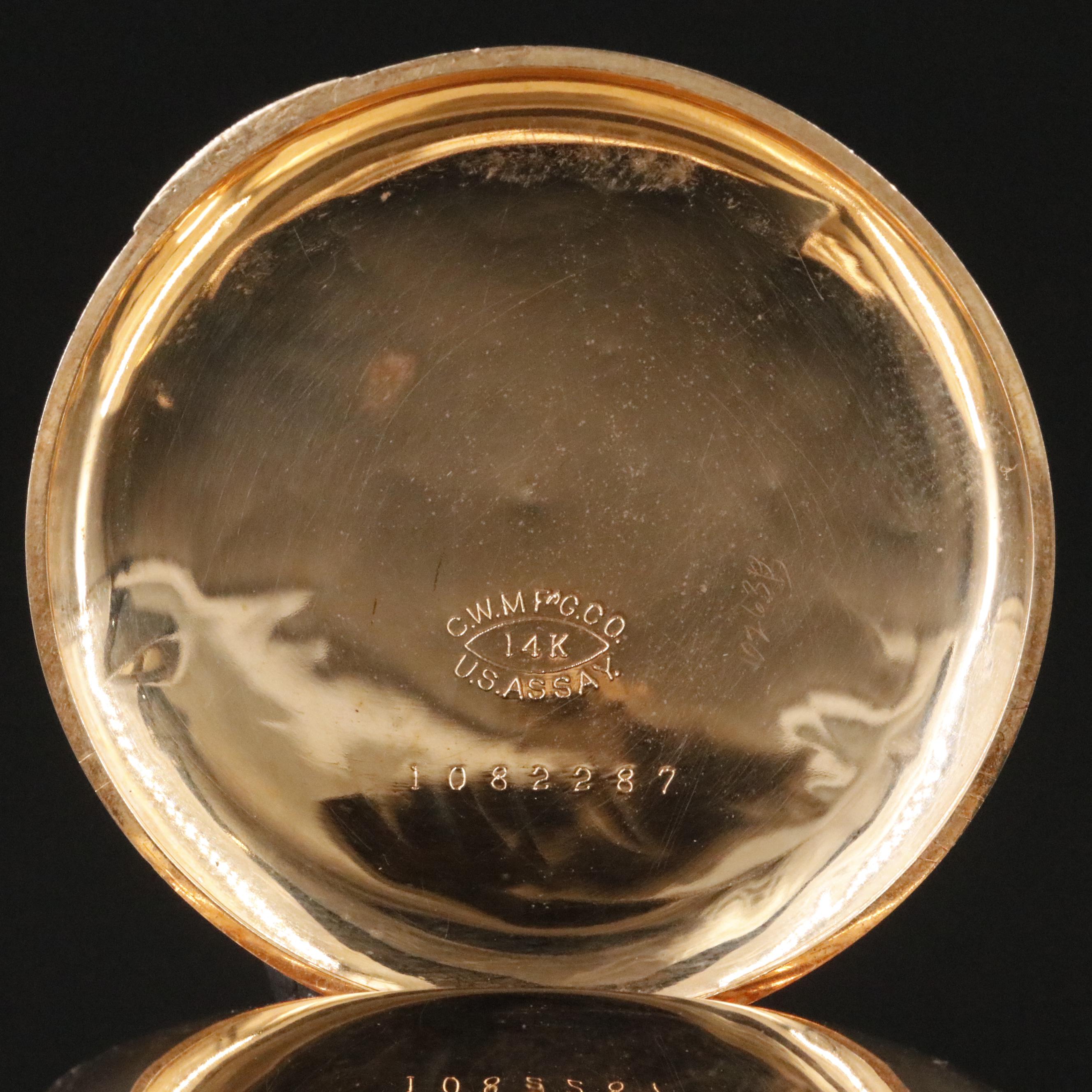 14K Ben. Sands Cleveland Ohio Open Face Pocket Watch