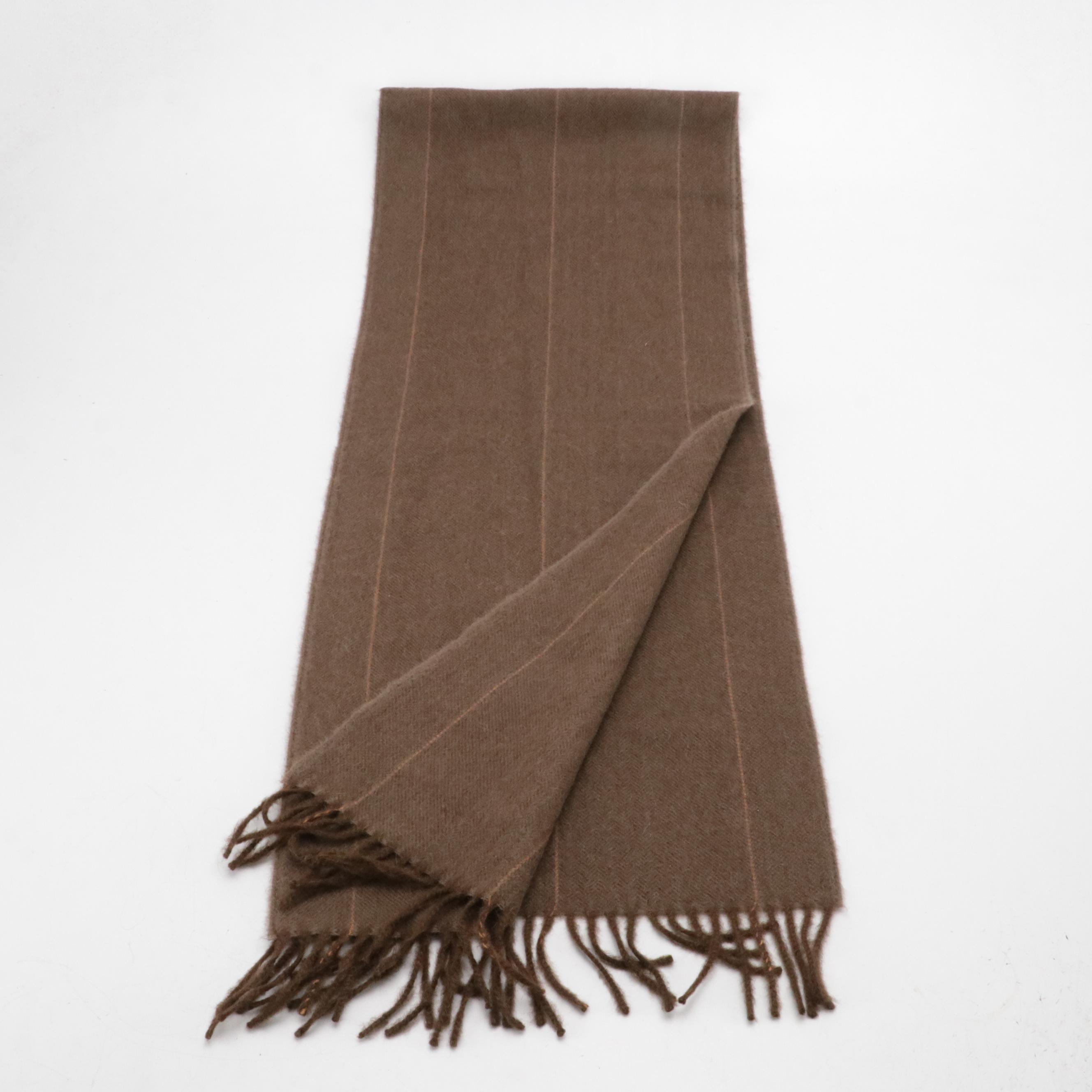 JoS. A. Bank Cashmere, Murano Alpaca, and Trimingham's Wool Fringed Scarves