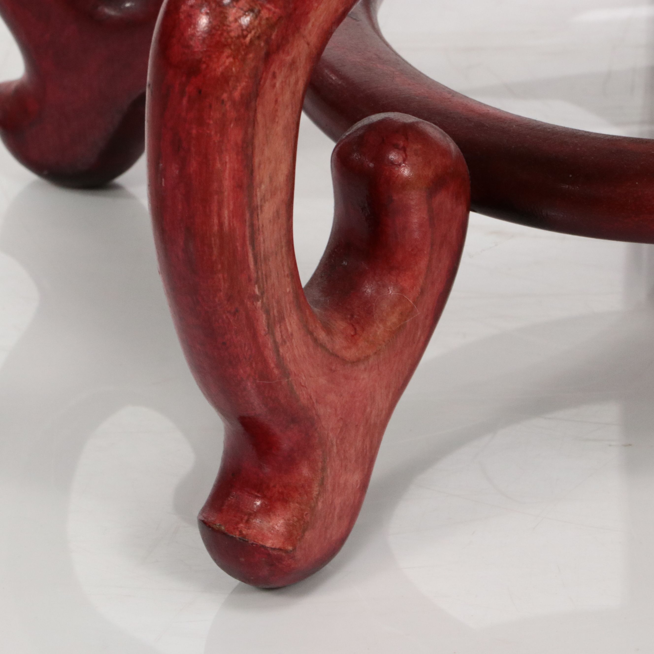 Chinese Qing Dynasty Hand-Painted Hunting Scene Porcelain Floor Vase