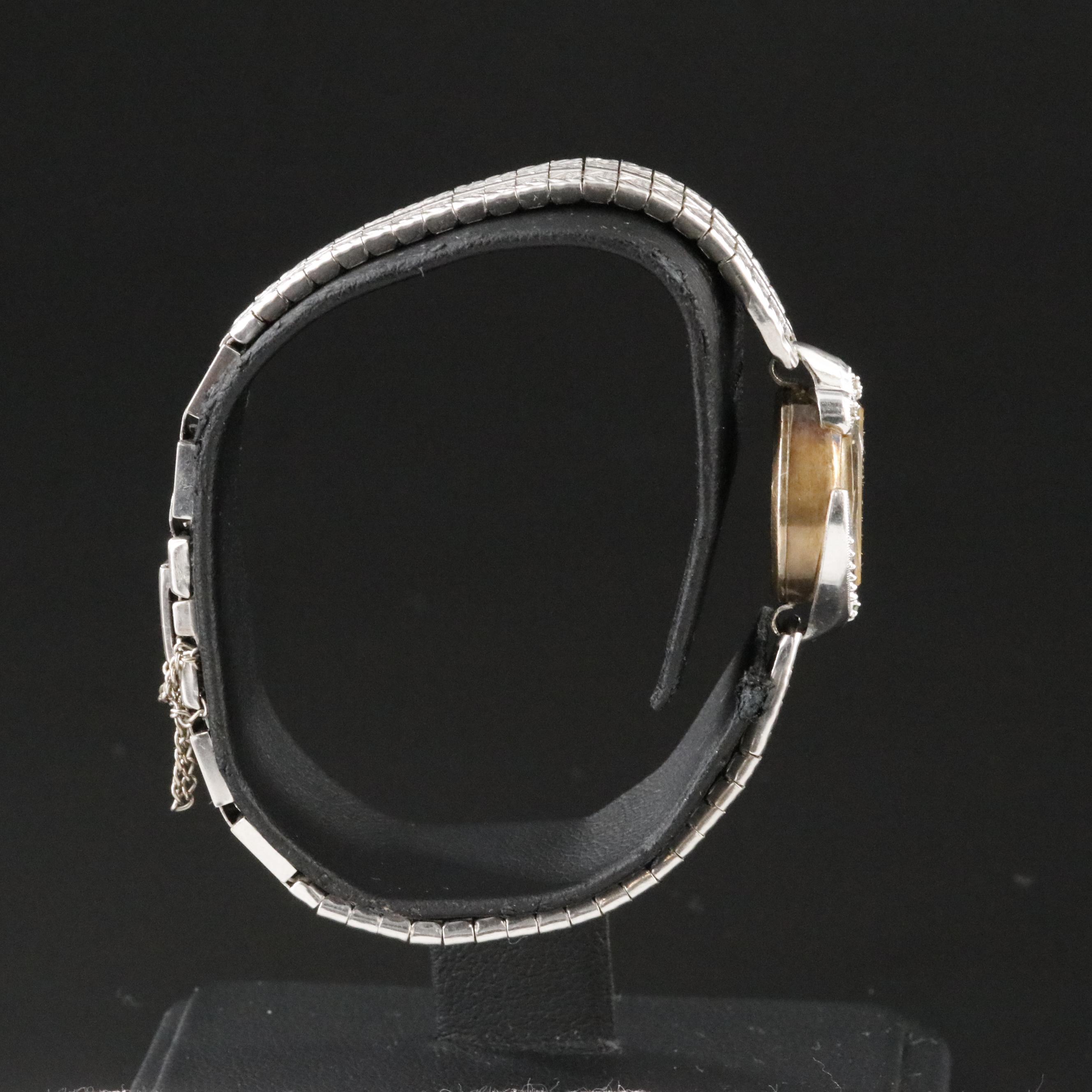 Vintage Bulova La Petite Diamond Accented Stem Wind Watch