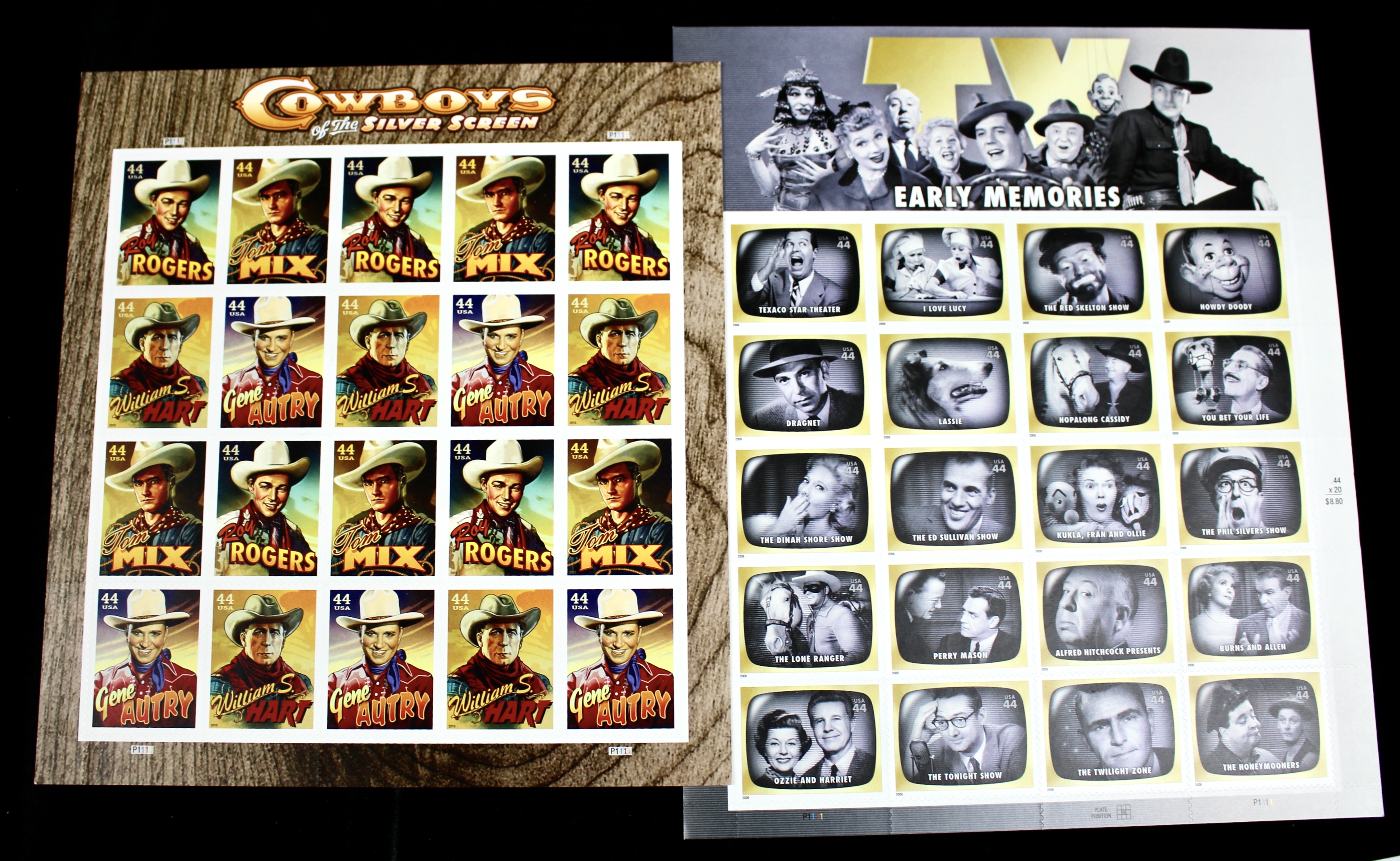 Sixteen Different Miniature Postage Stamp Sheets