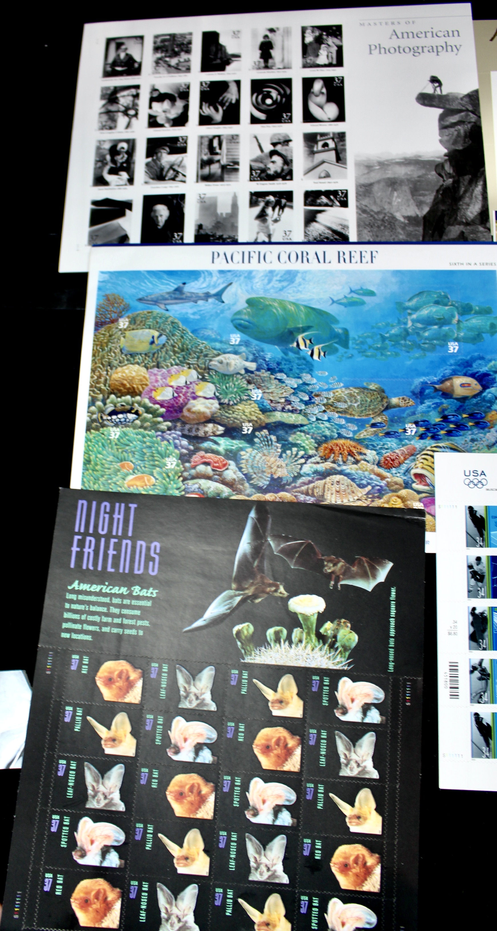 Seventeen Different Miniature Postage Stamp Sheets