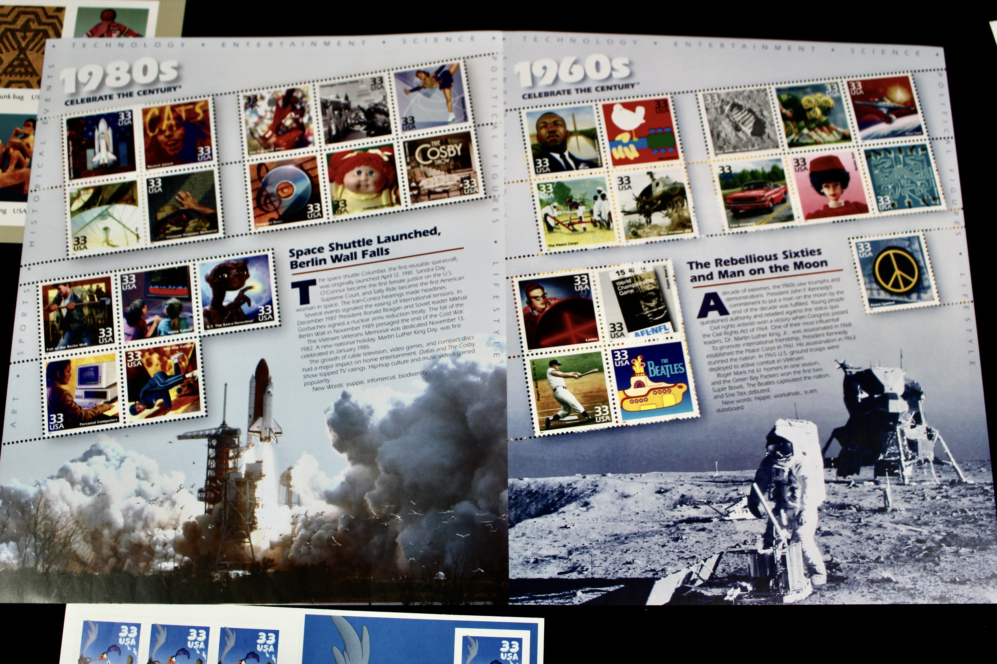 Seventeen Different Miniature Postage Stamp Sheets