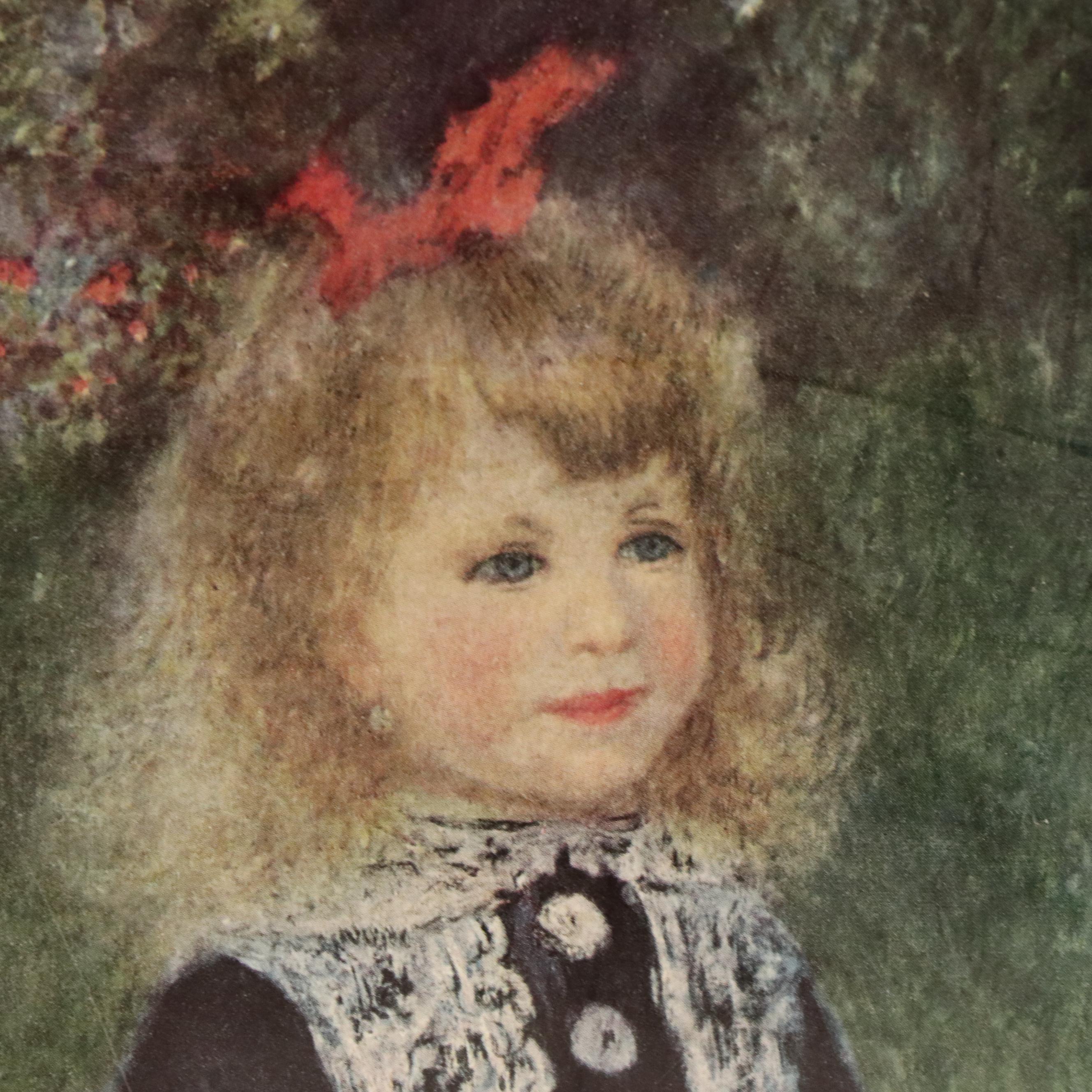 After Pierre-Auguste Renoir Offset Lithograph "A Girl with a Watering Can"