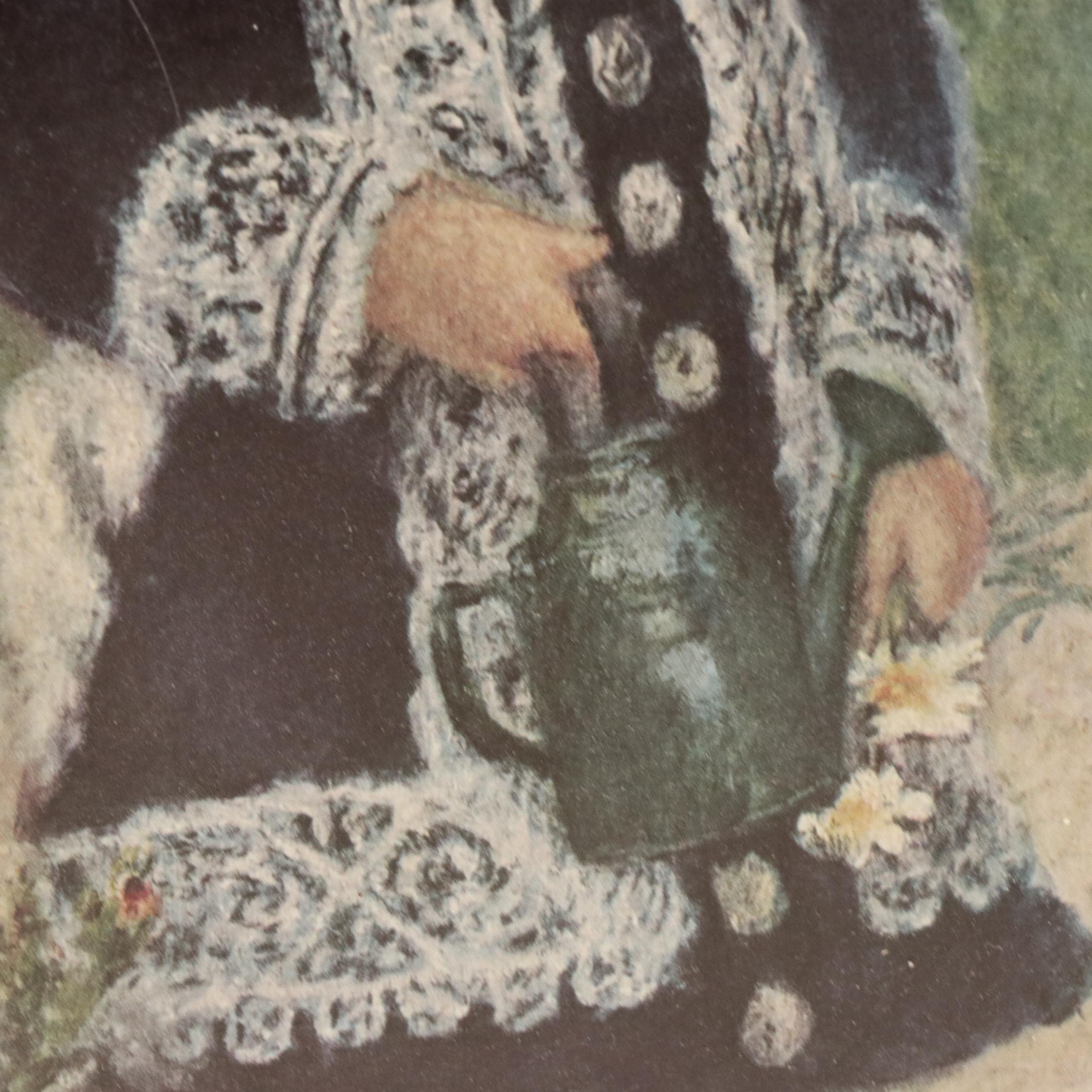 After Pierre-Auguste Renoir Offset Lithograph "A Girl with a Watering Can"