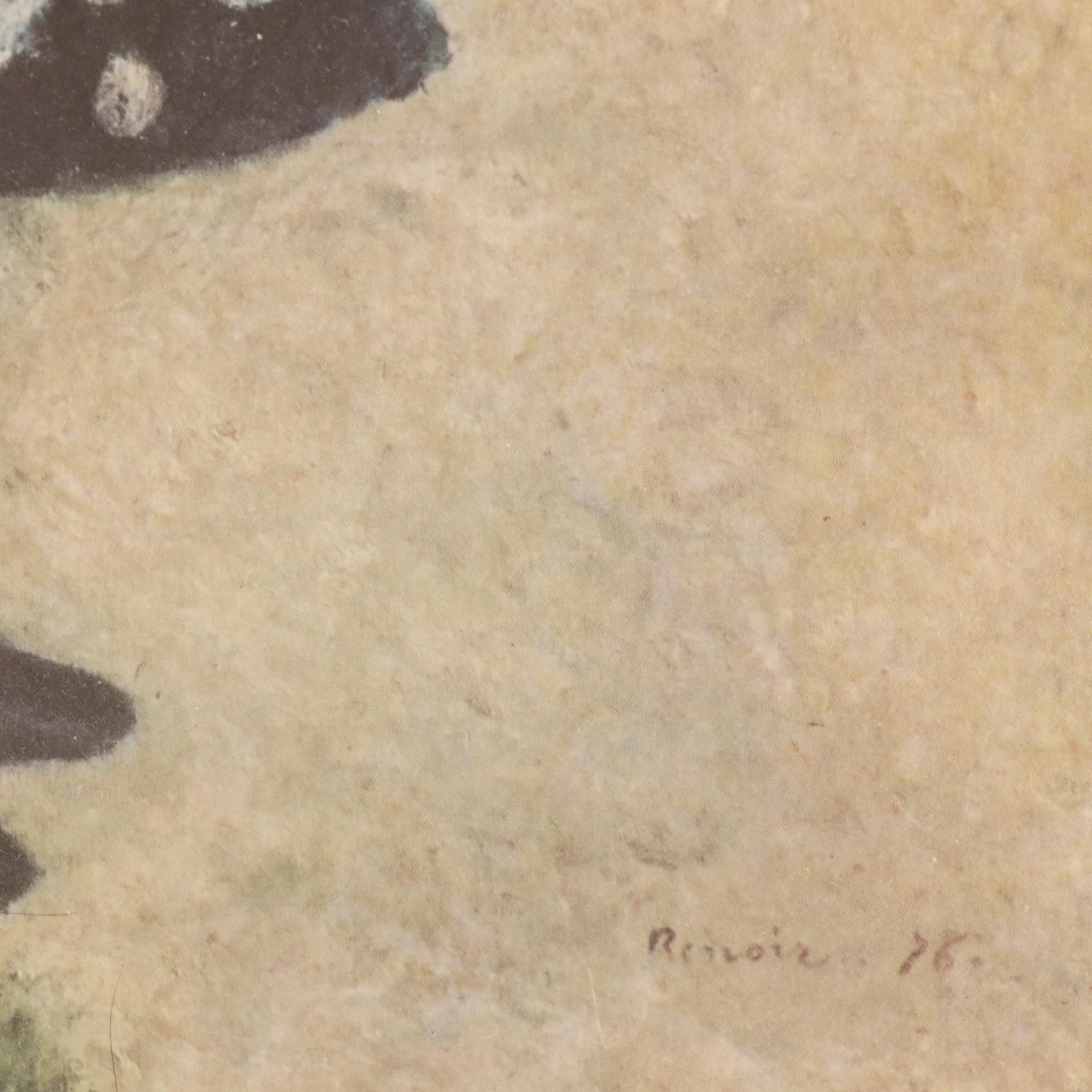 After Pierre-Auguste Renoir Offset Lithograph "A Girl with a Watering Can"