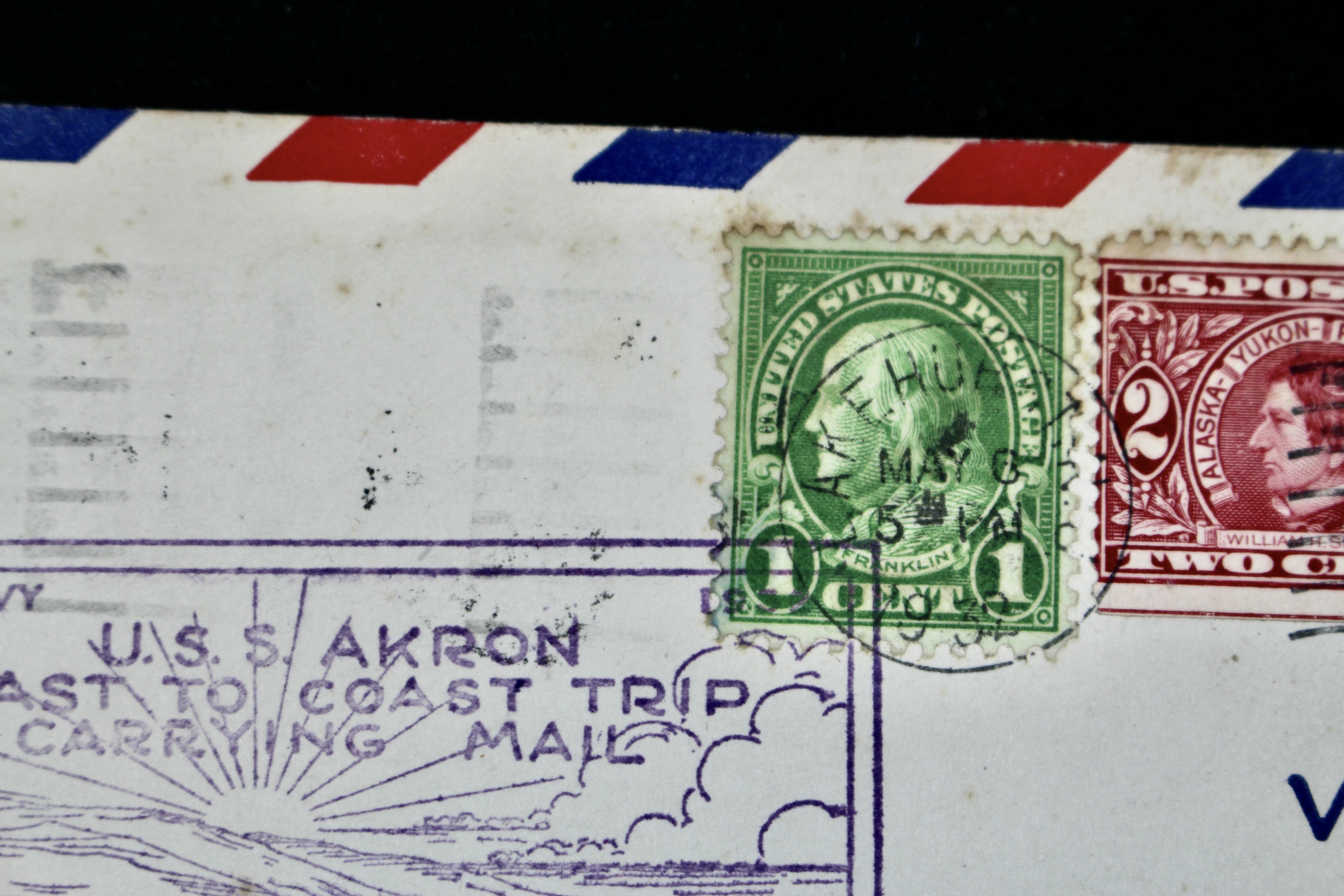 1932 Graf Zeppelin Postal Cover, USS Akron