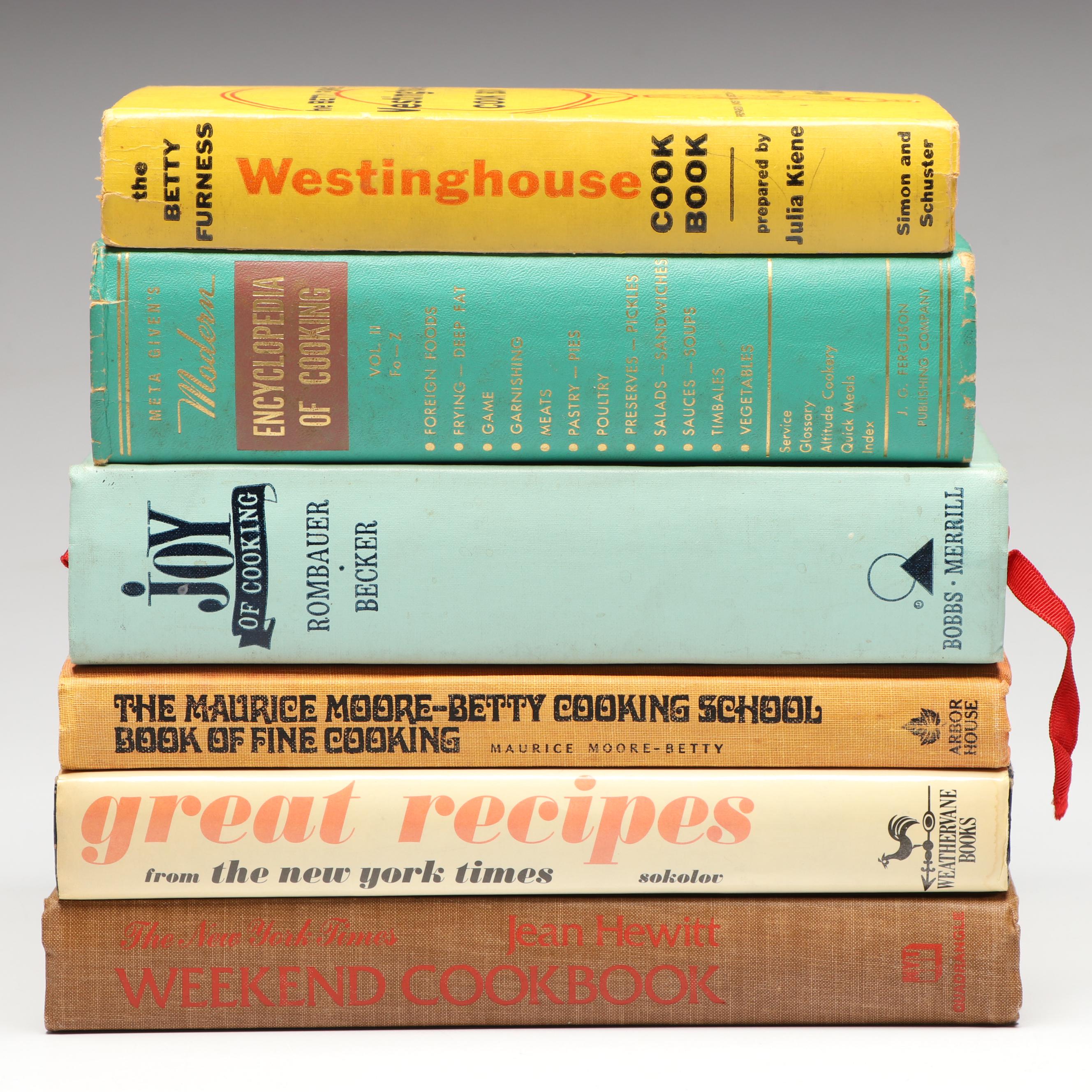 First Edition "The Westinghouse Cook Book" with More Vintage Cookbooks