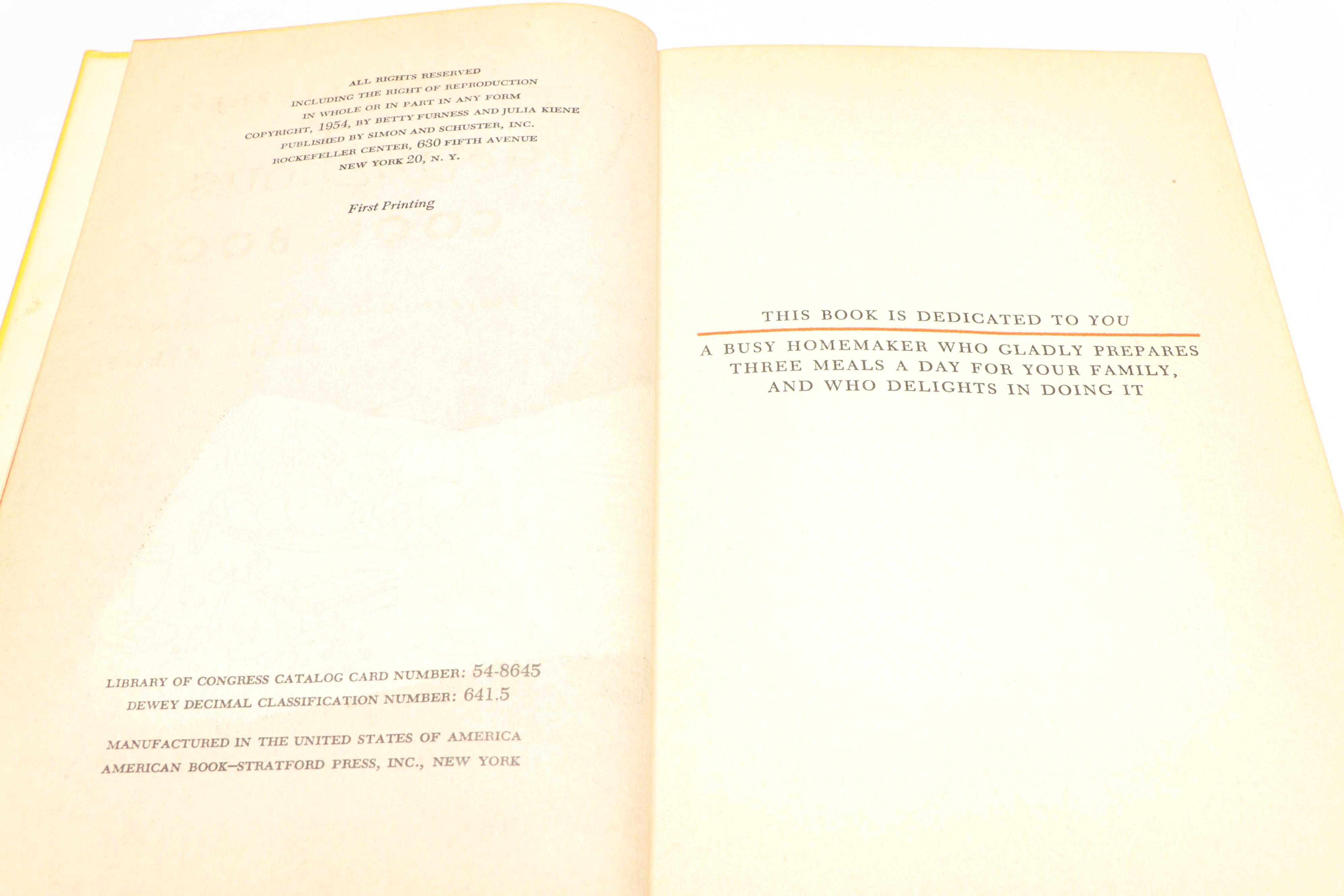 First Edition "The Westinghouse Cook Book" with More Vintage Cookbooks