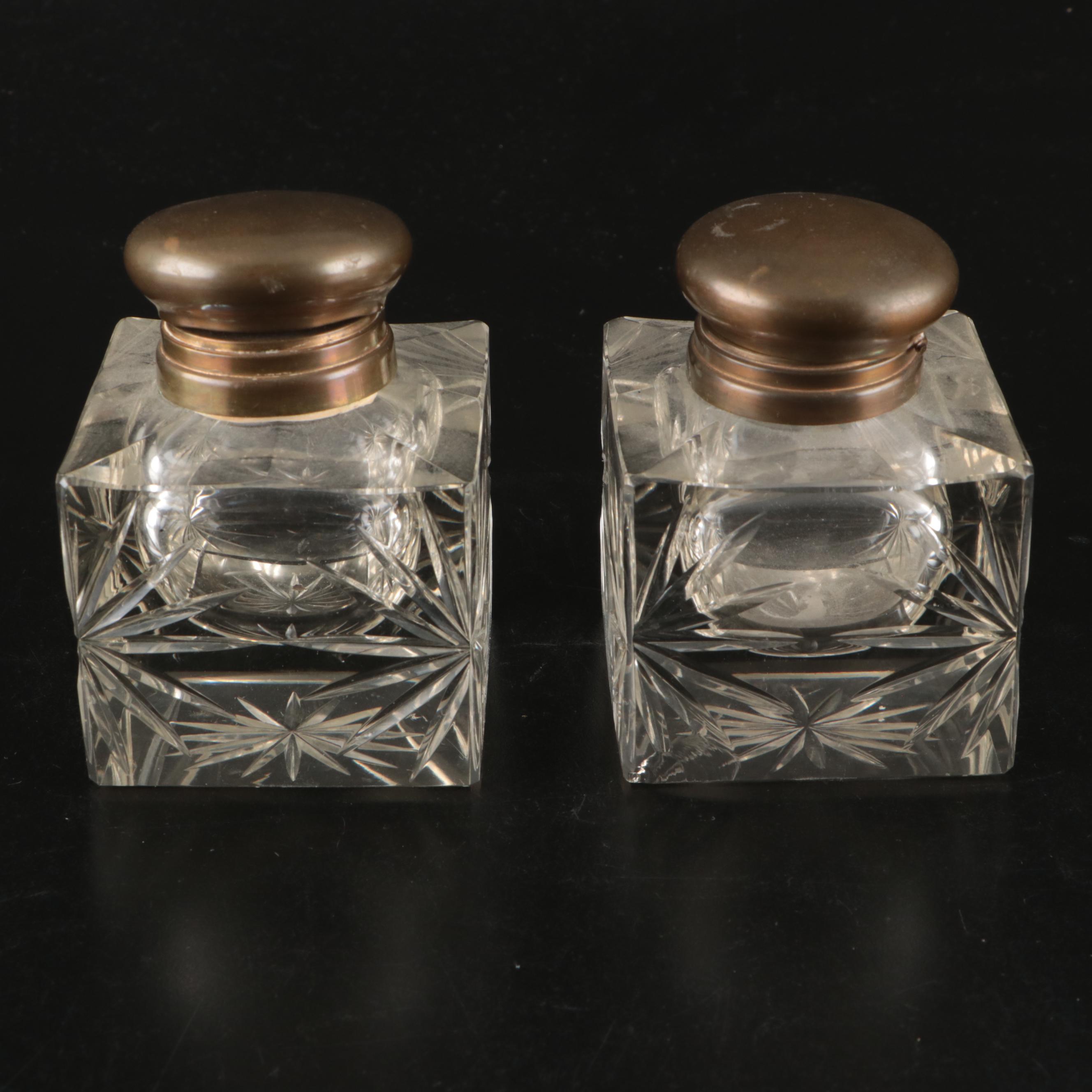 Bacchus Ram's Head and Horn Double Inkstand, Late 19th Century