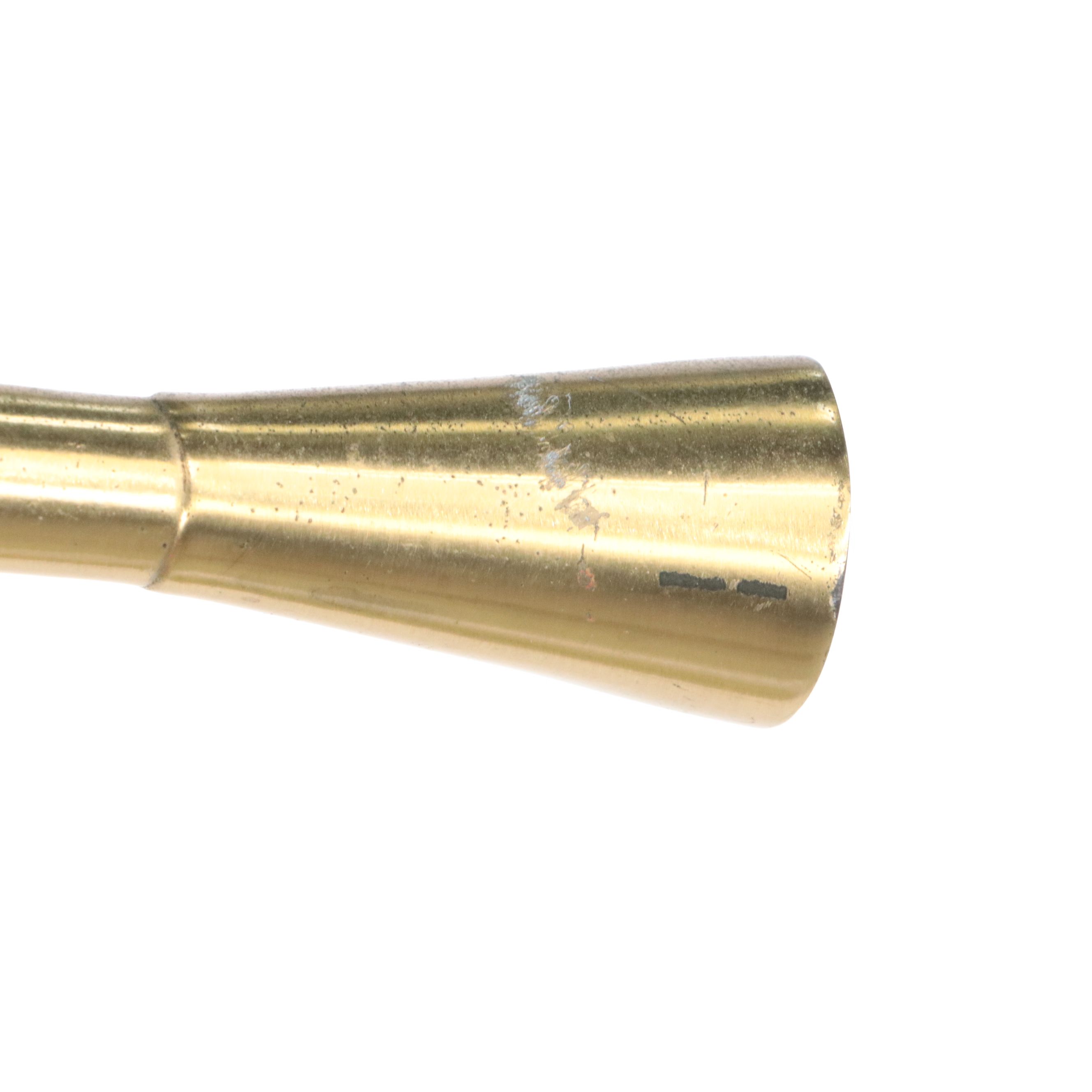 Postmodern Style Brass Cantilever Floor Lamp with Linen Drum Shade