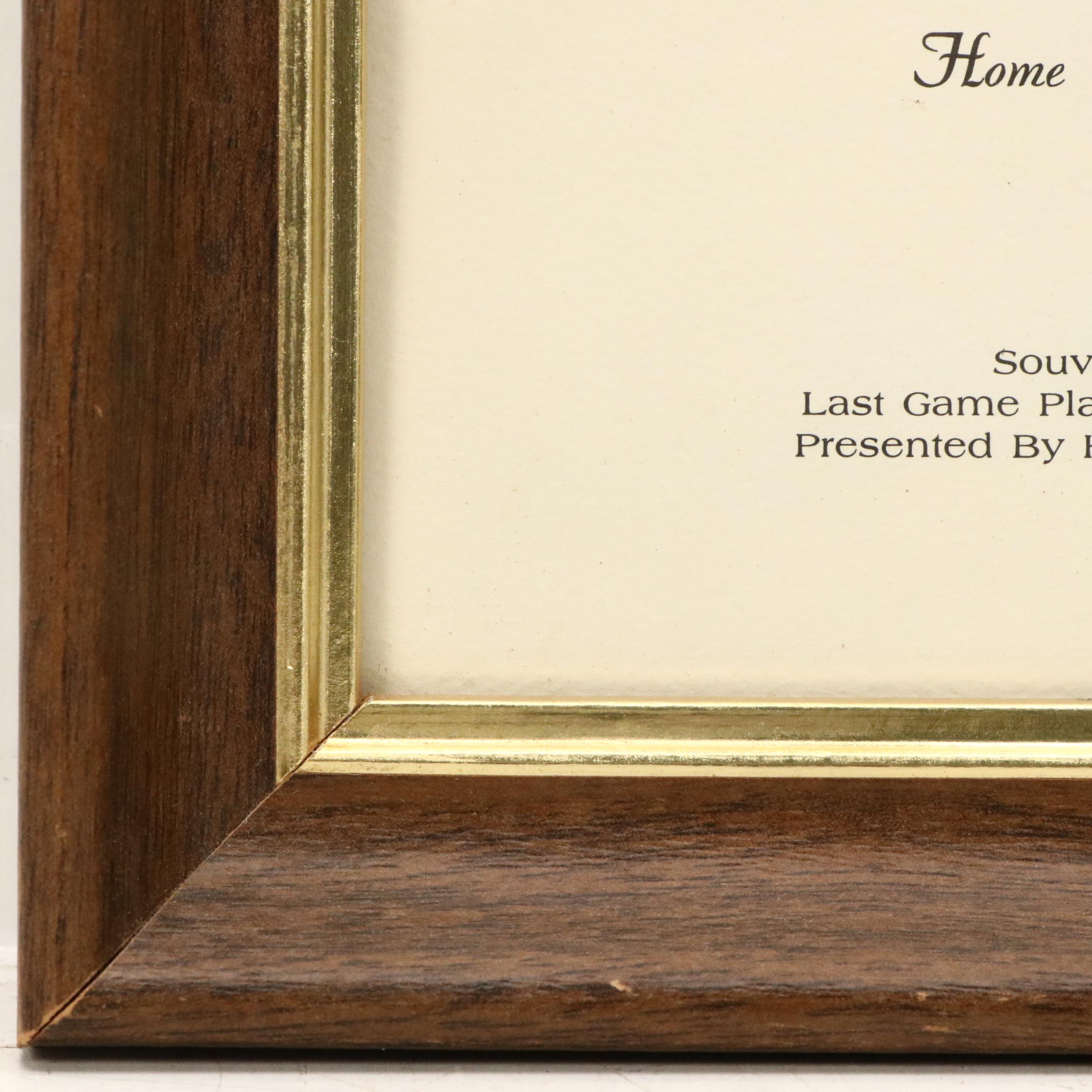 After George Williams Offset Lithograph "Crosley Field," 1970