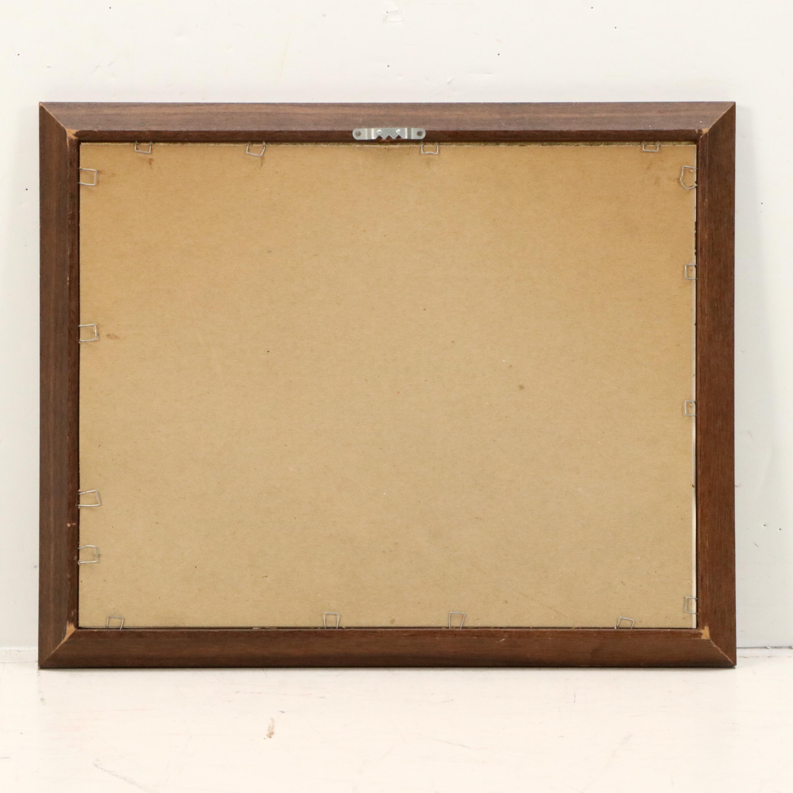 After George Williams Offset Lithograph "Crosley Field," 1970