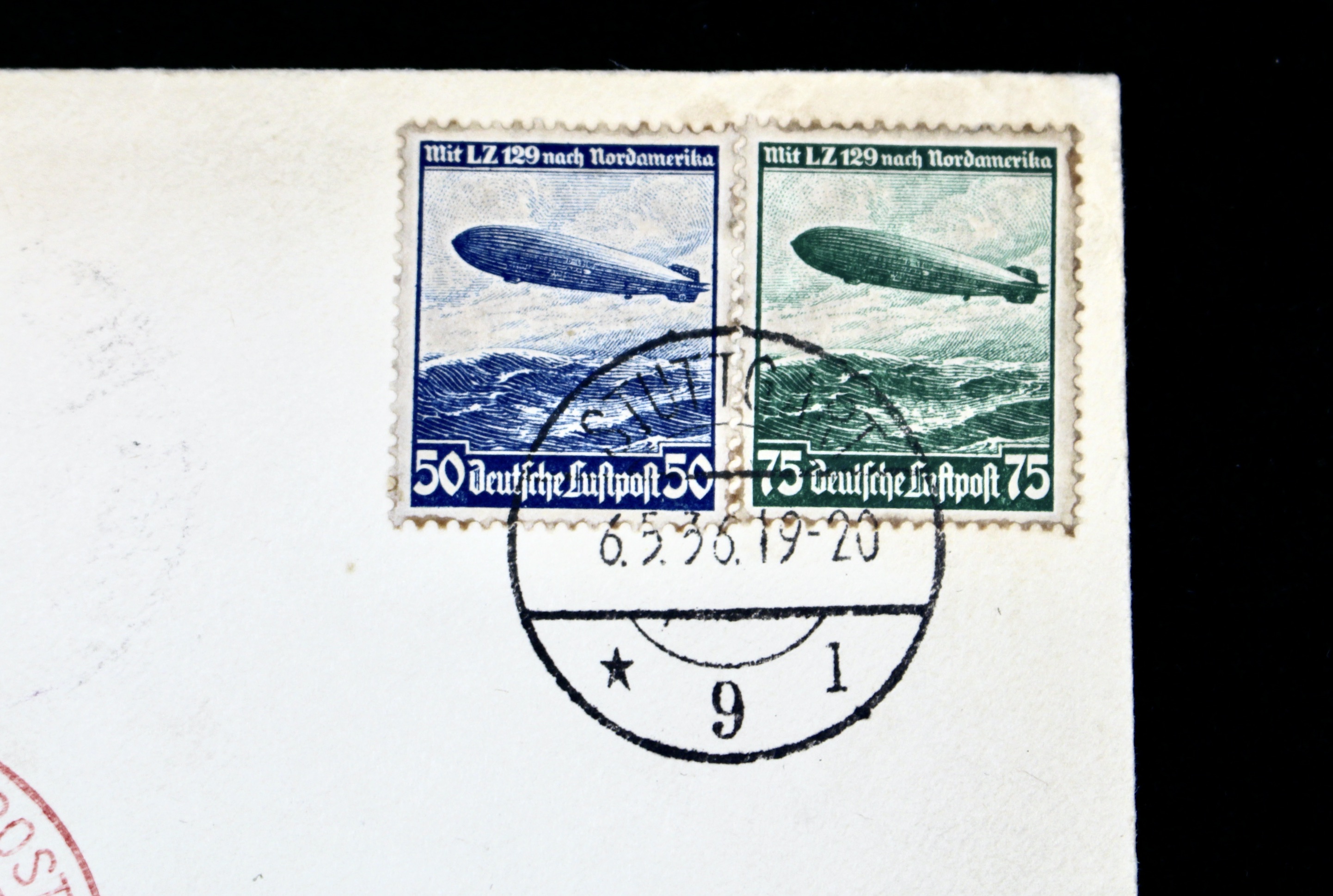 1936 Hindenburg Graf Zeppelin Registered Postal Cover