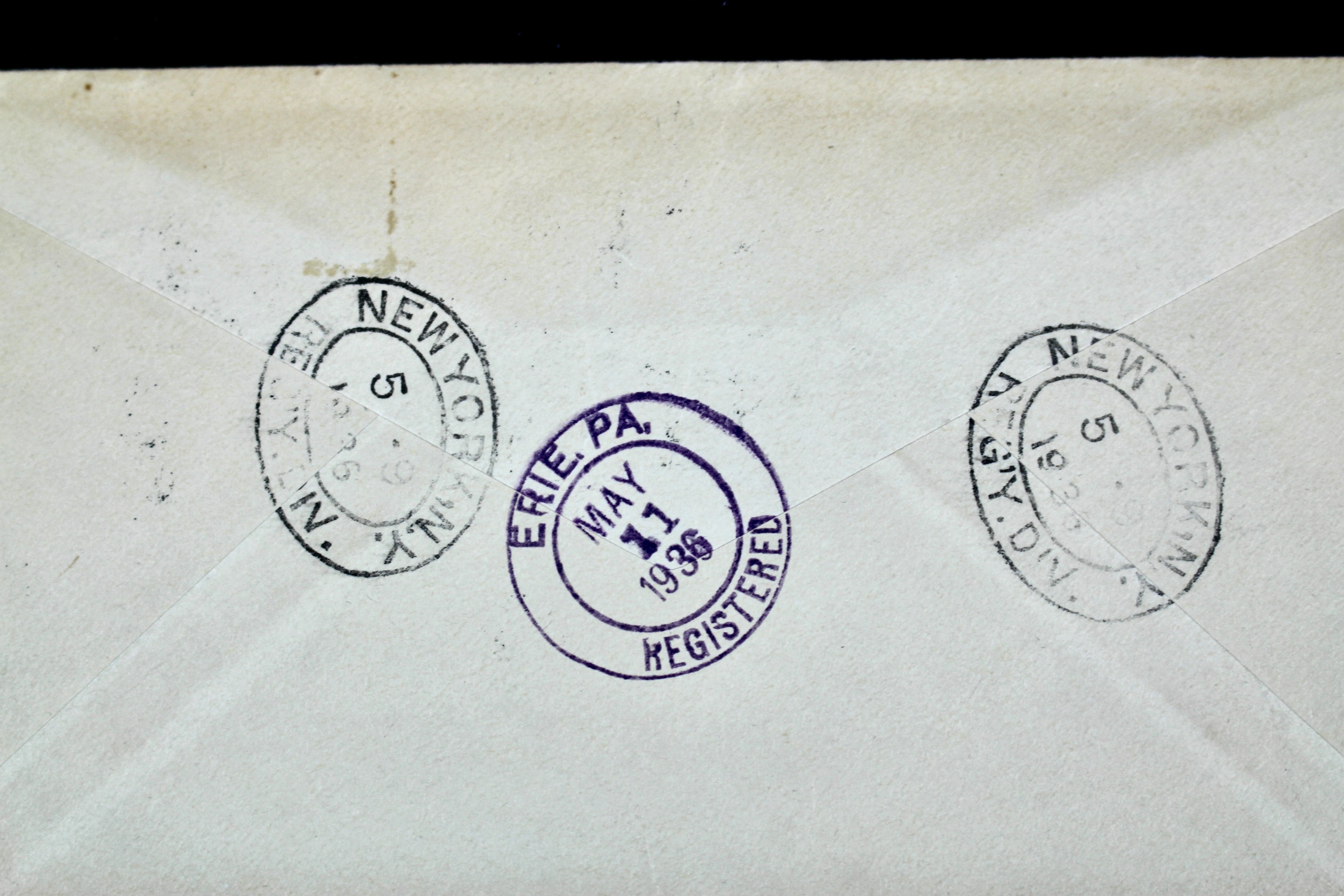 1936 Hindenburg Graf Zeppelin Registered Postal Cover