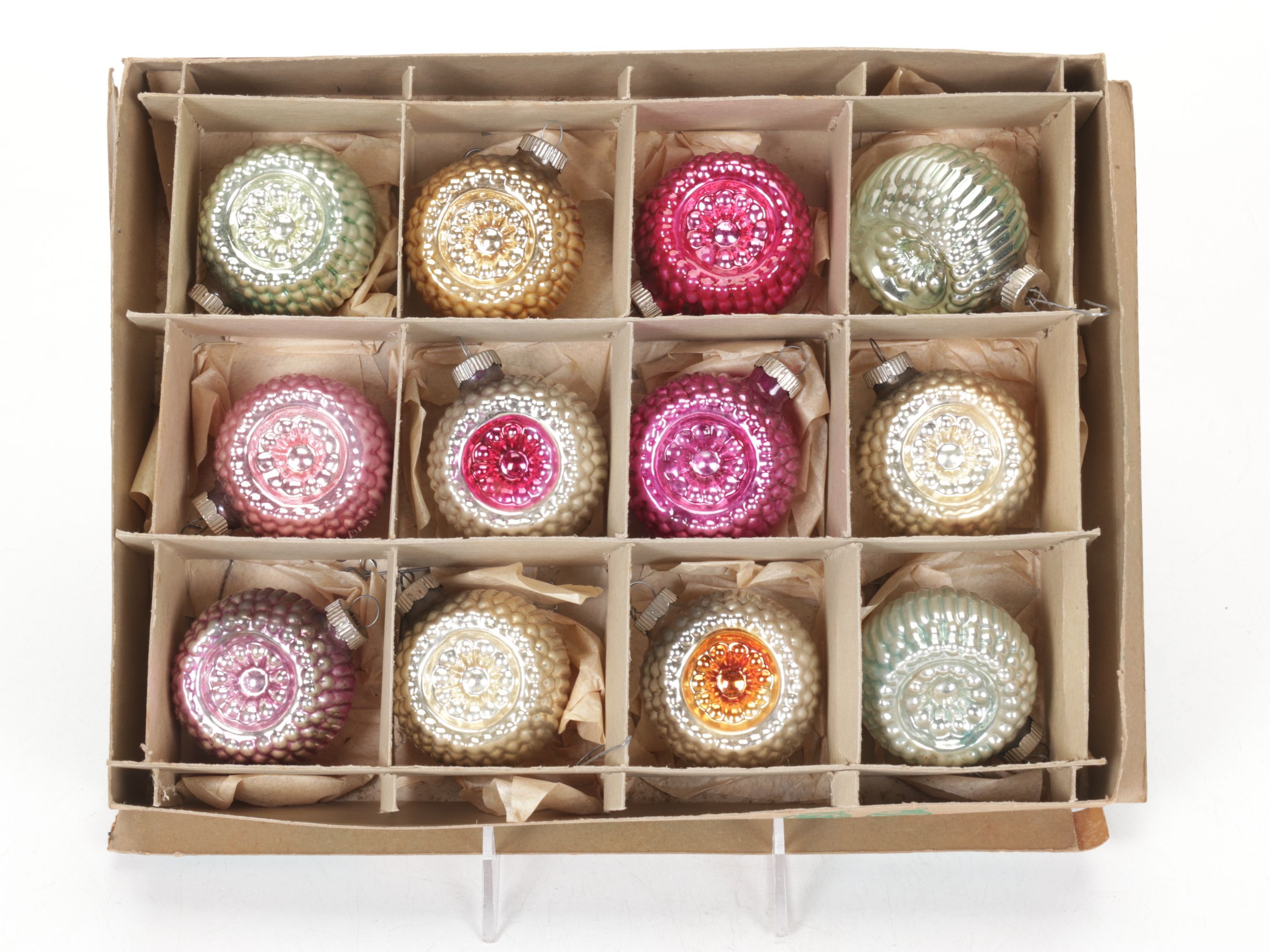 Mercury Glass Style Christmas Ornaments & Jingle Bells