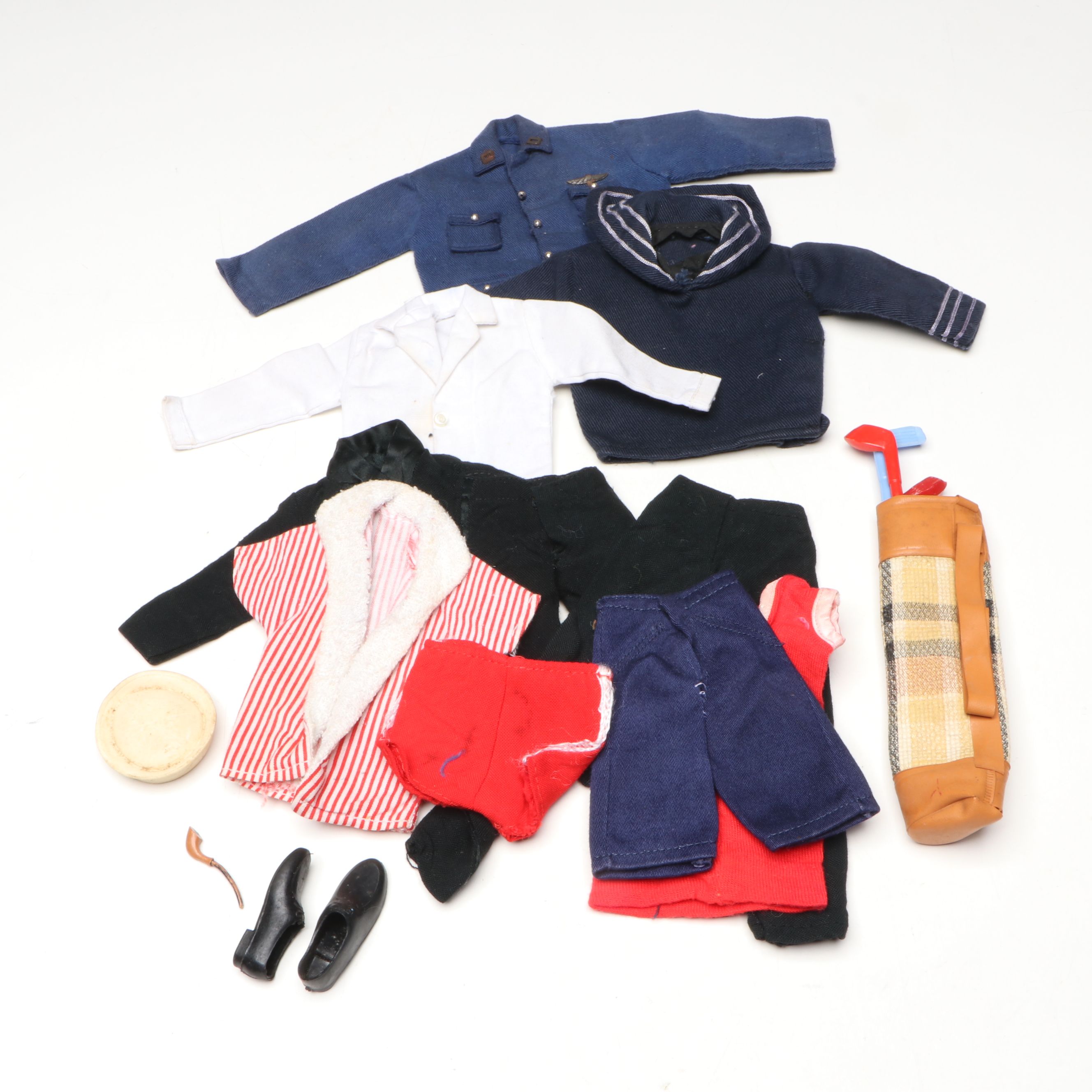 Mattel Barbie, Ken, and Allan Dolls with Accessories, 1960s