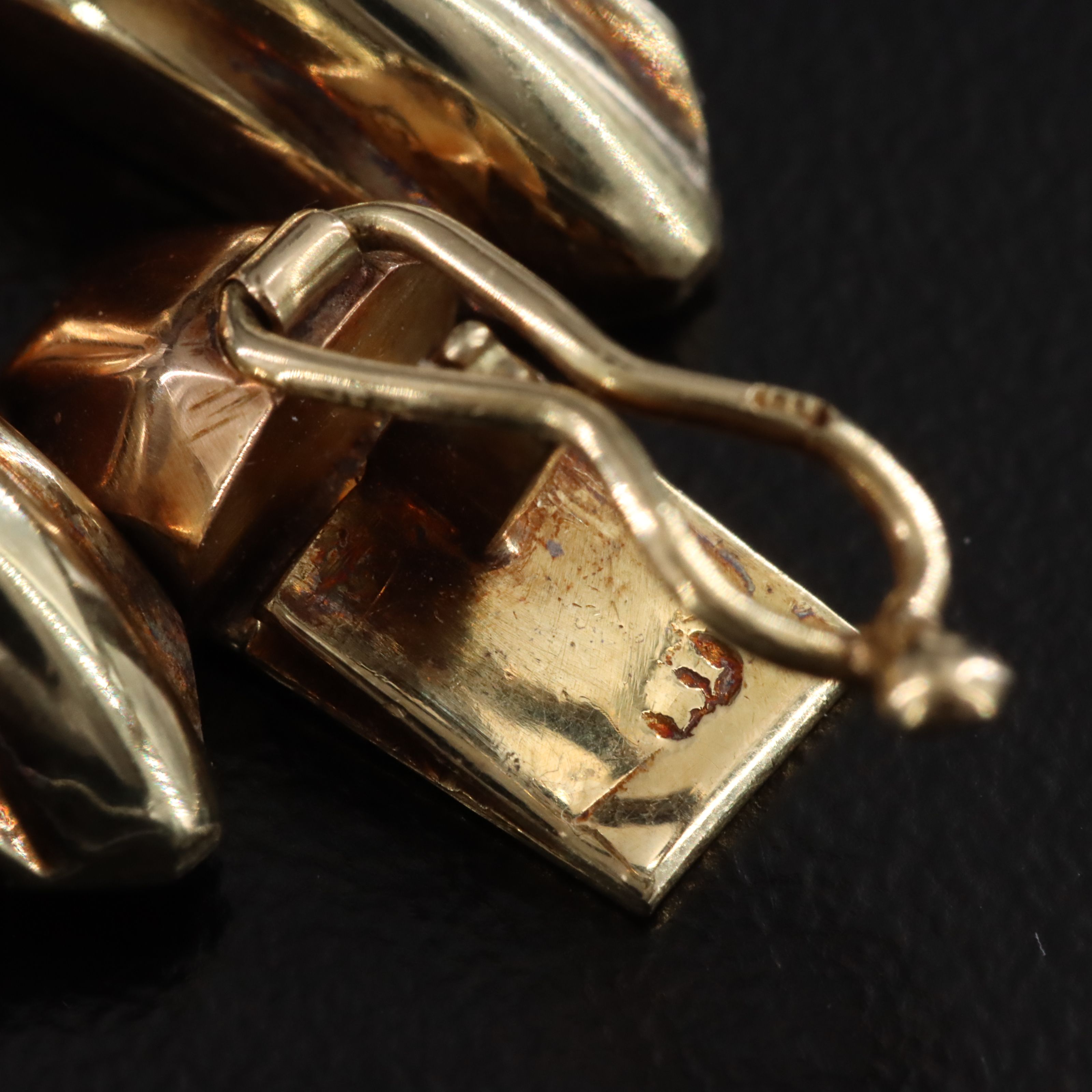 14K Panther Chain Bracelet with Rose Gold Accents