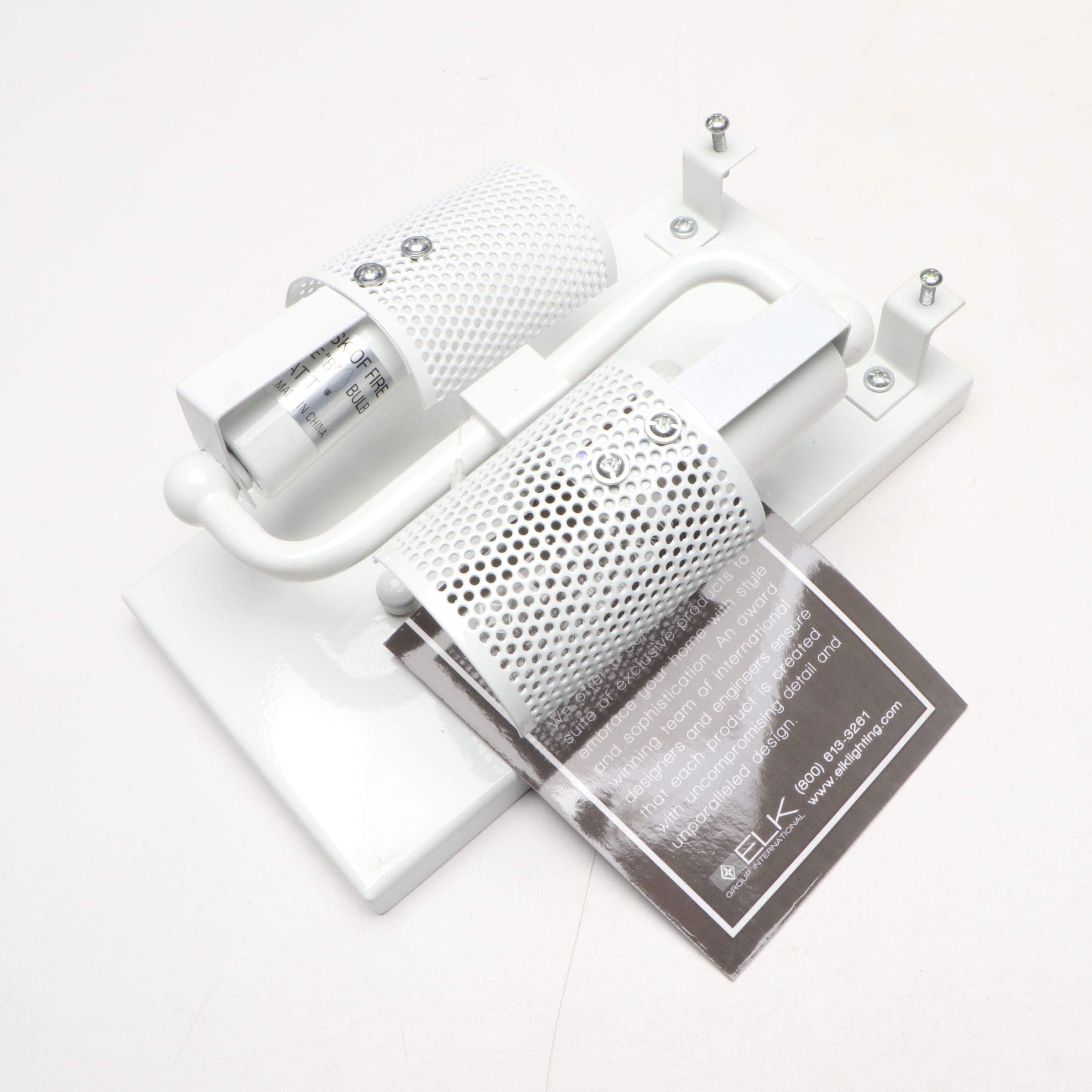 Pair of Elk Lighting Contemporary Pattern Wall Sconces