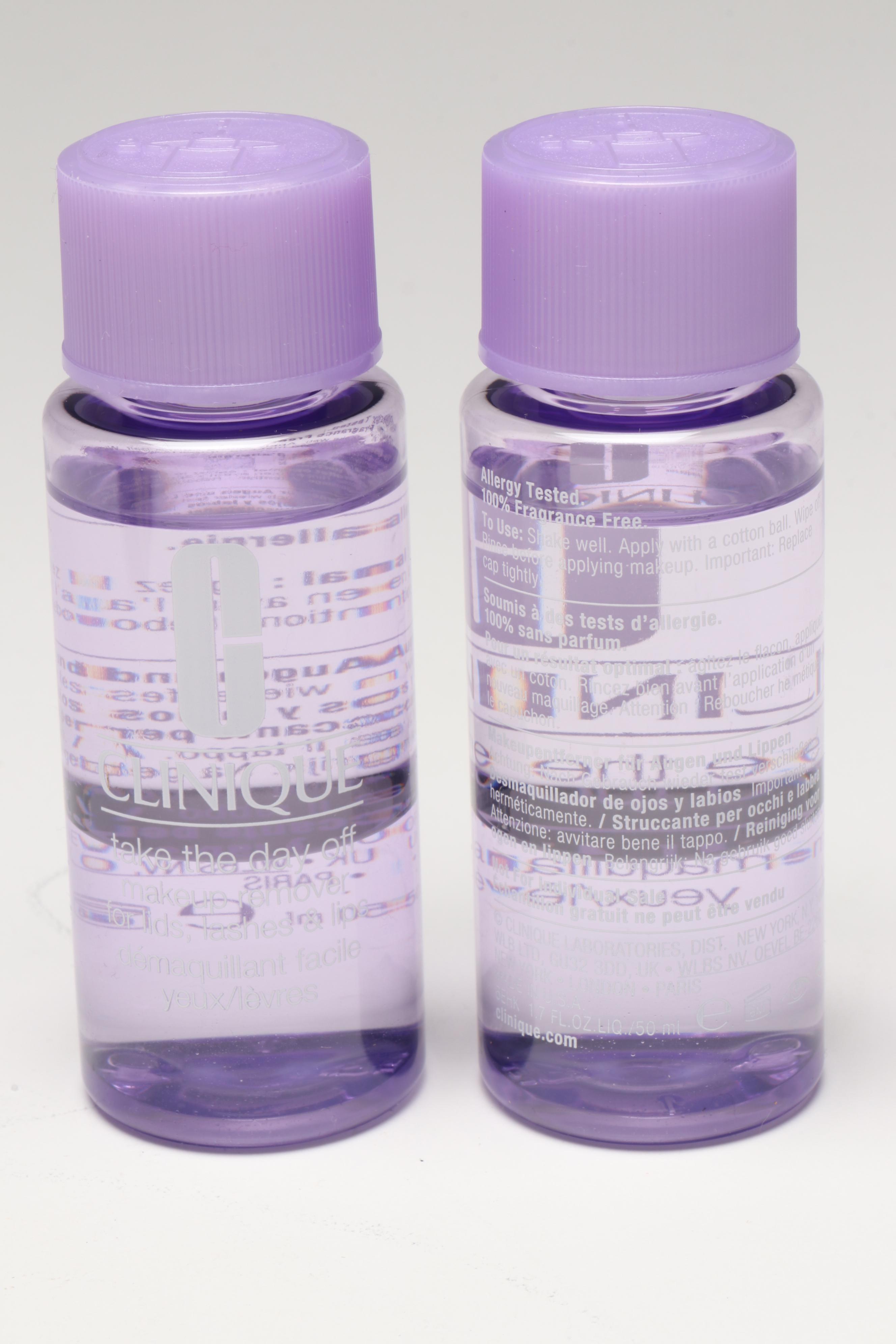 Clinique Skin Care, Makeup and Variety of Makeup Bags