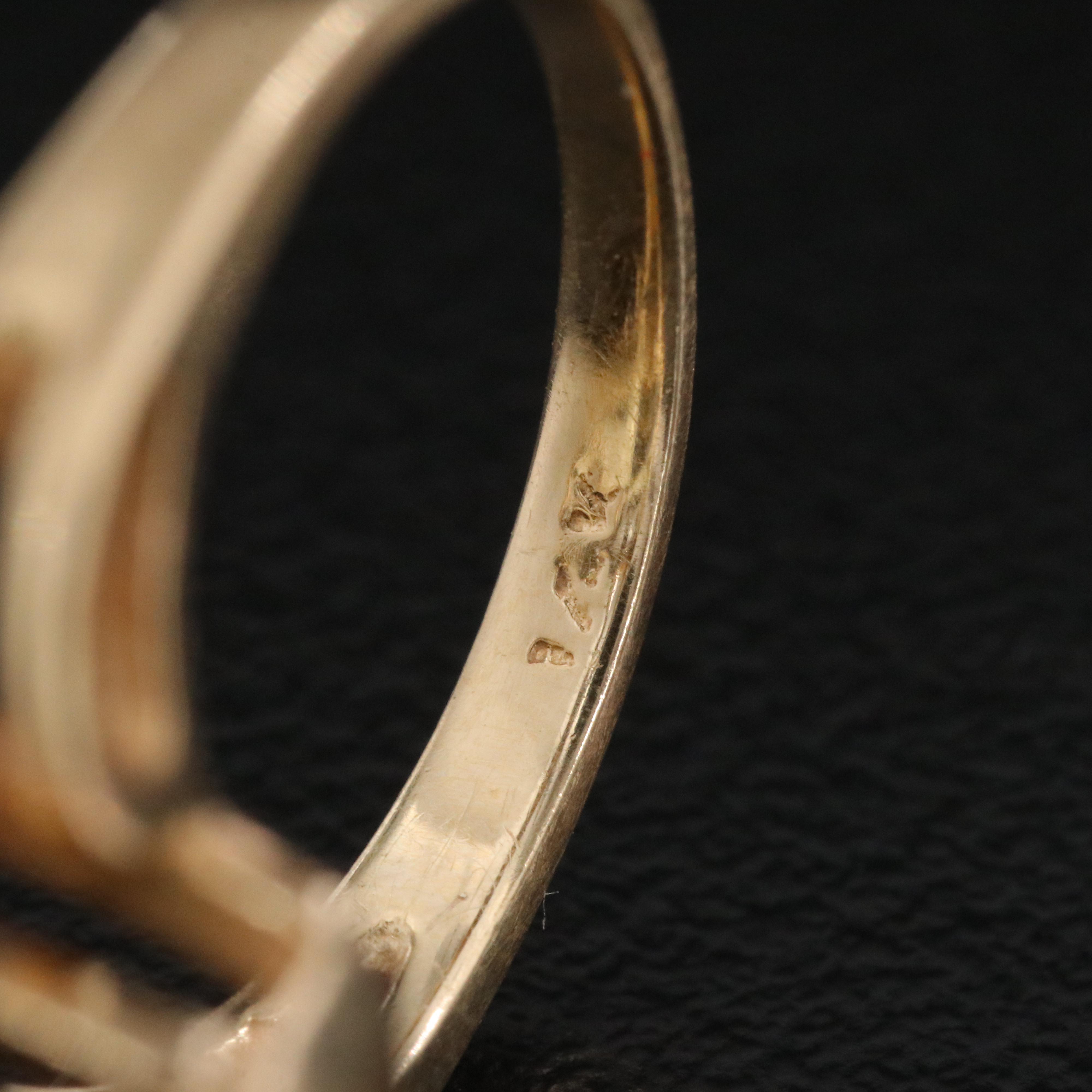 14K 23.14 CT Smoky Quartz Solitaire Ring