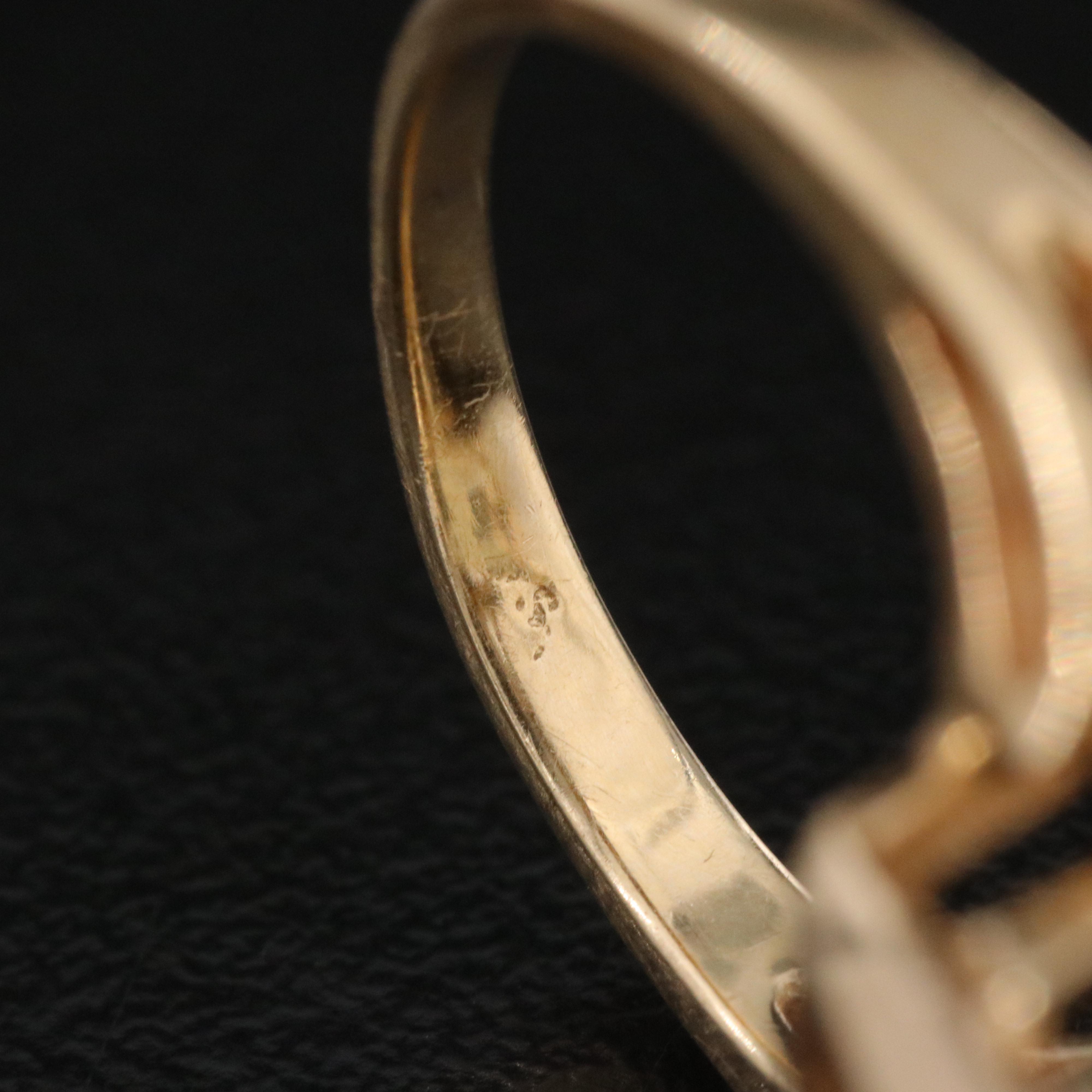 14K 23.14 CT Smoky Quartz Solitaire Ring