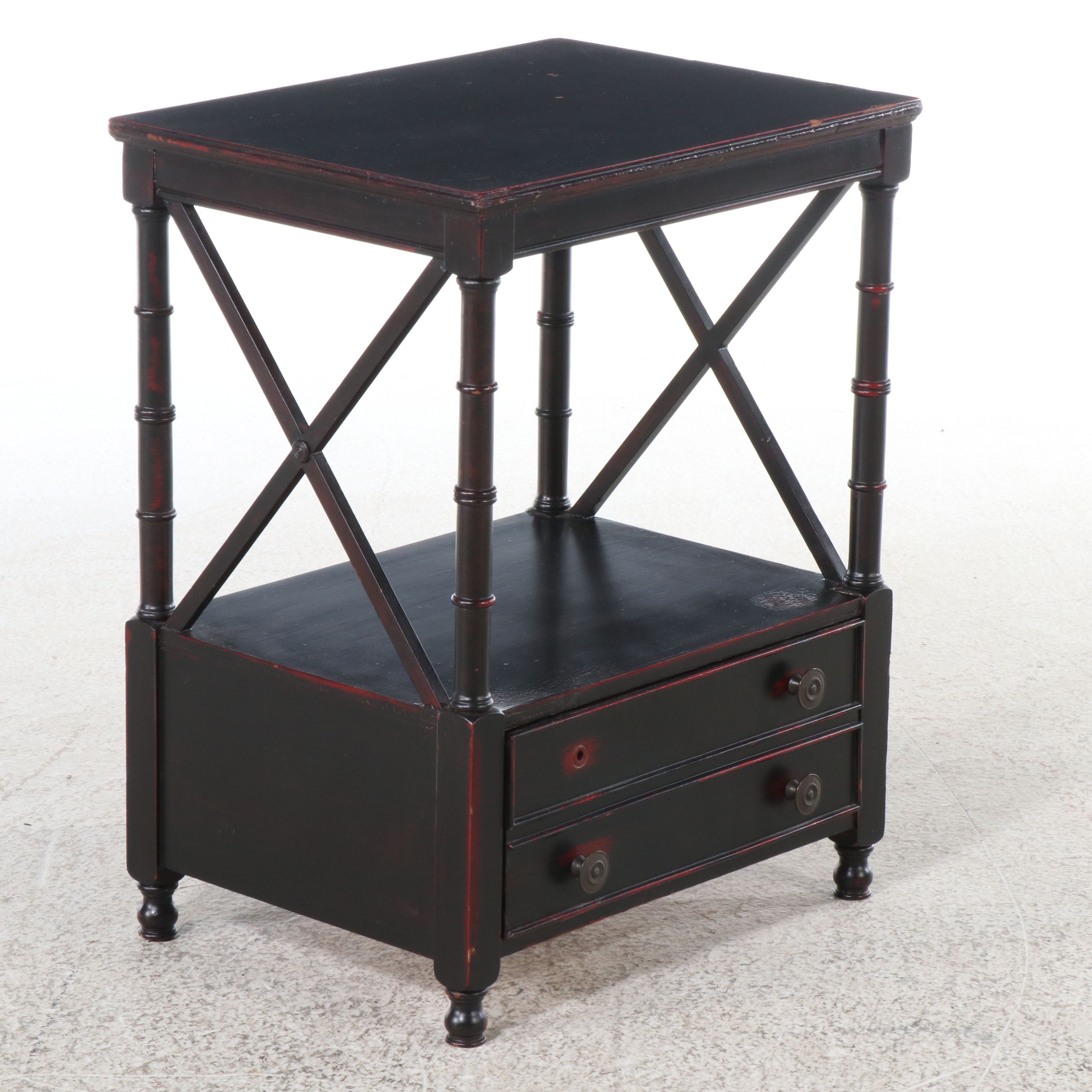 Lacquered Single-Drawer Side Table