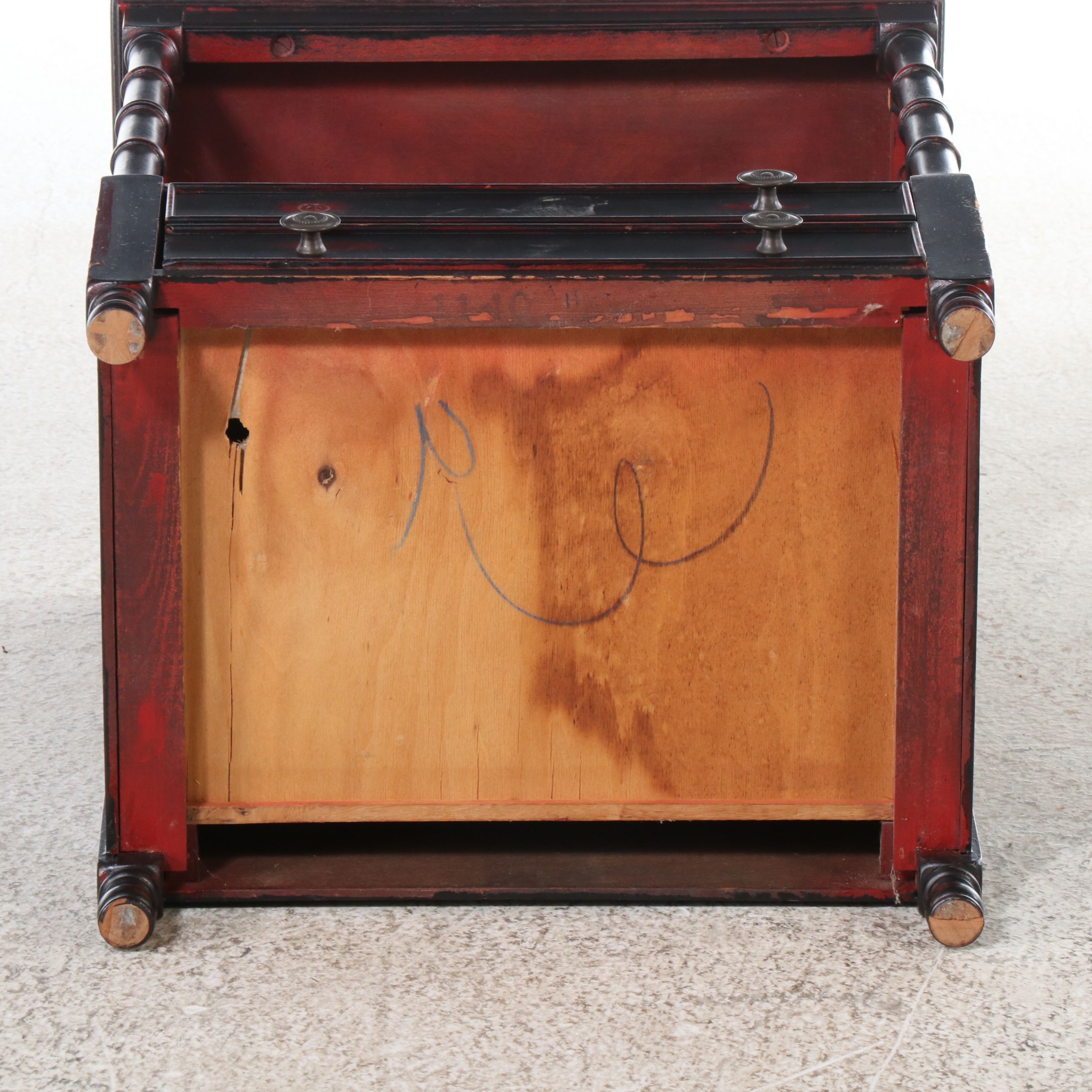 Lacquered Single-Drawer Side Table