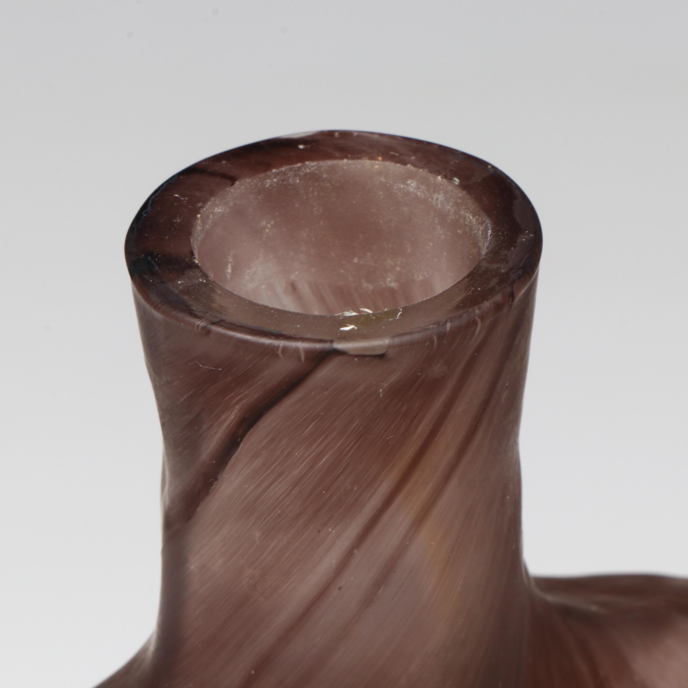 Elena Graure Manta Attr. Studio Art Glass Figural Perfume Bottle