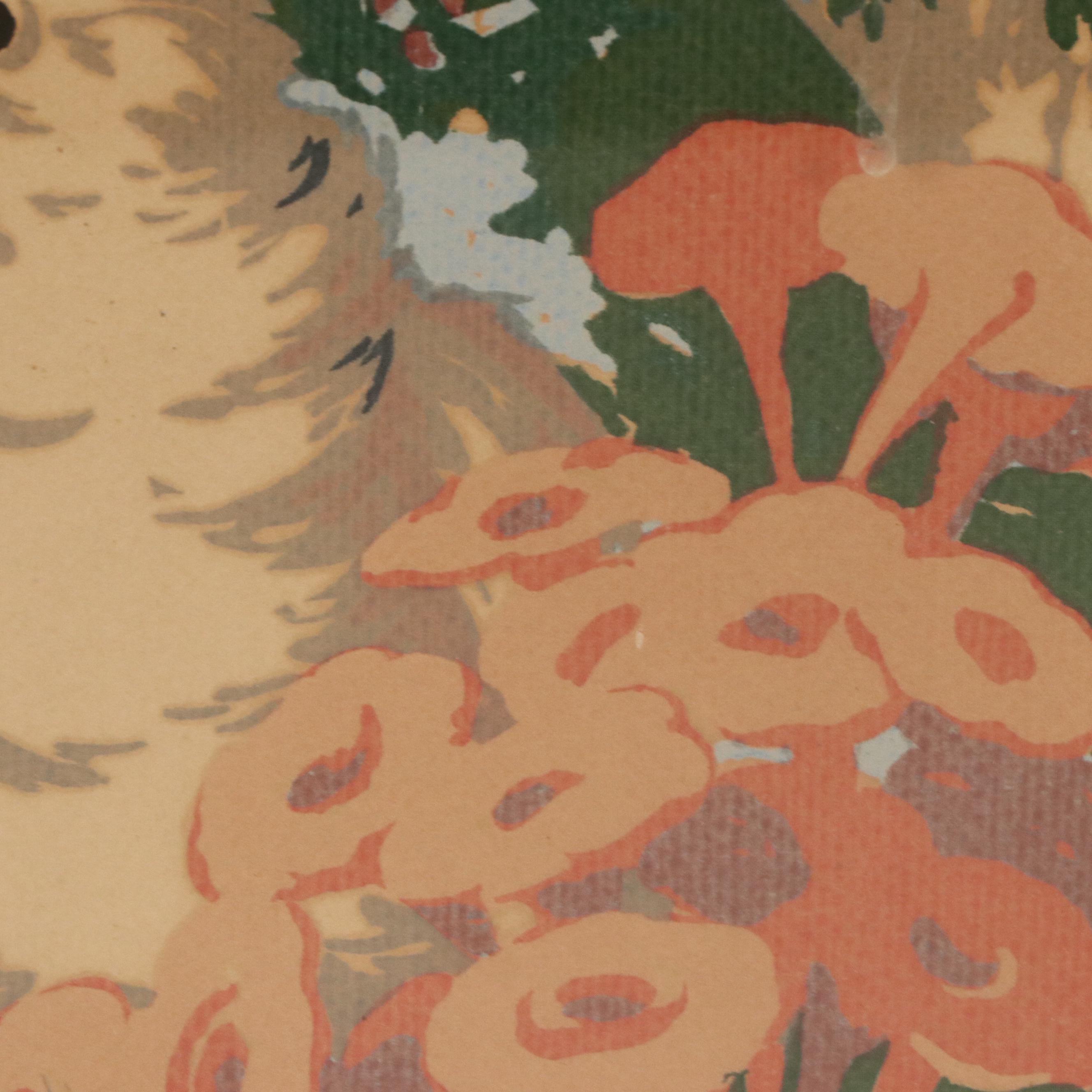 After Byron Glee Newton Serigraphs "Cockatoos" and "Parrot," Mid-20th Century