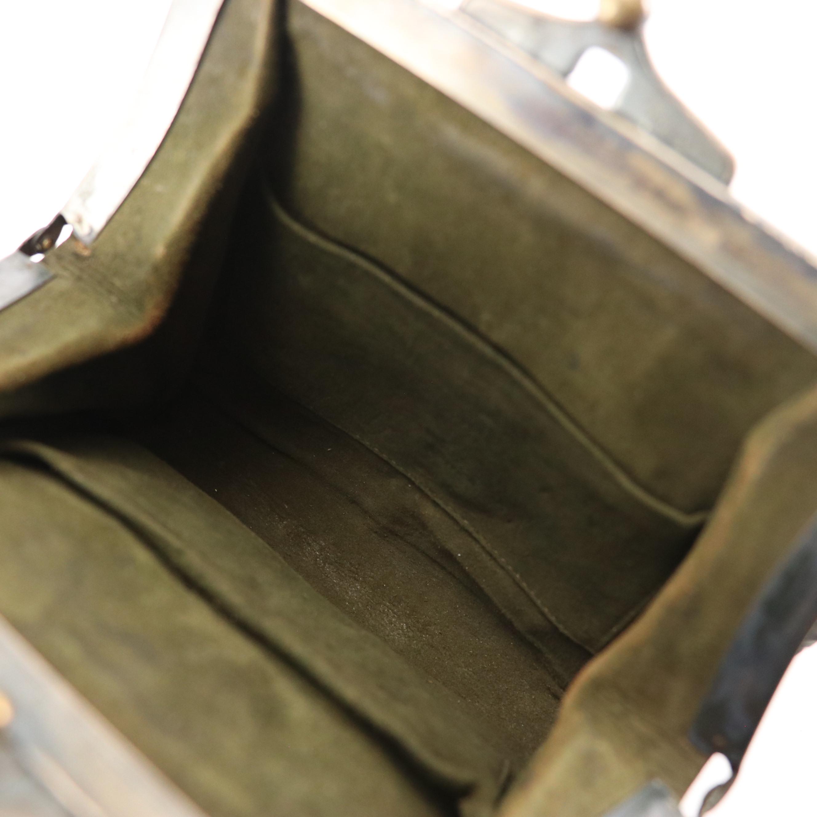 Jemco Frame Tooled Leather Bag, Floral Glass Bead Purse, and Wallet Crossbody