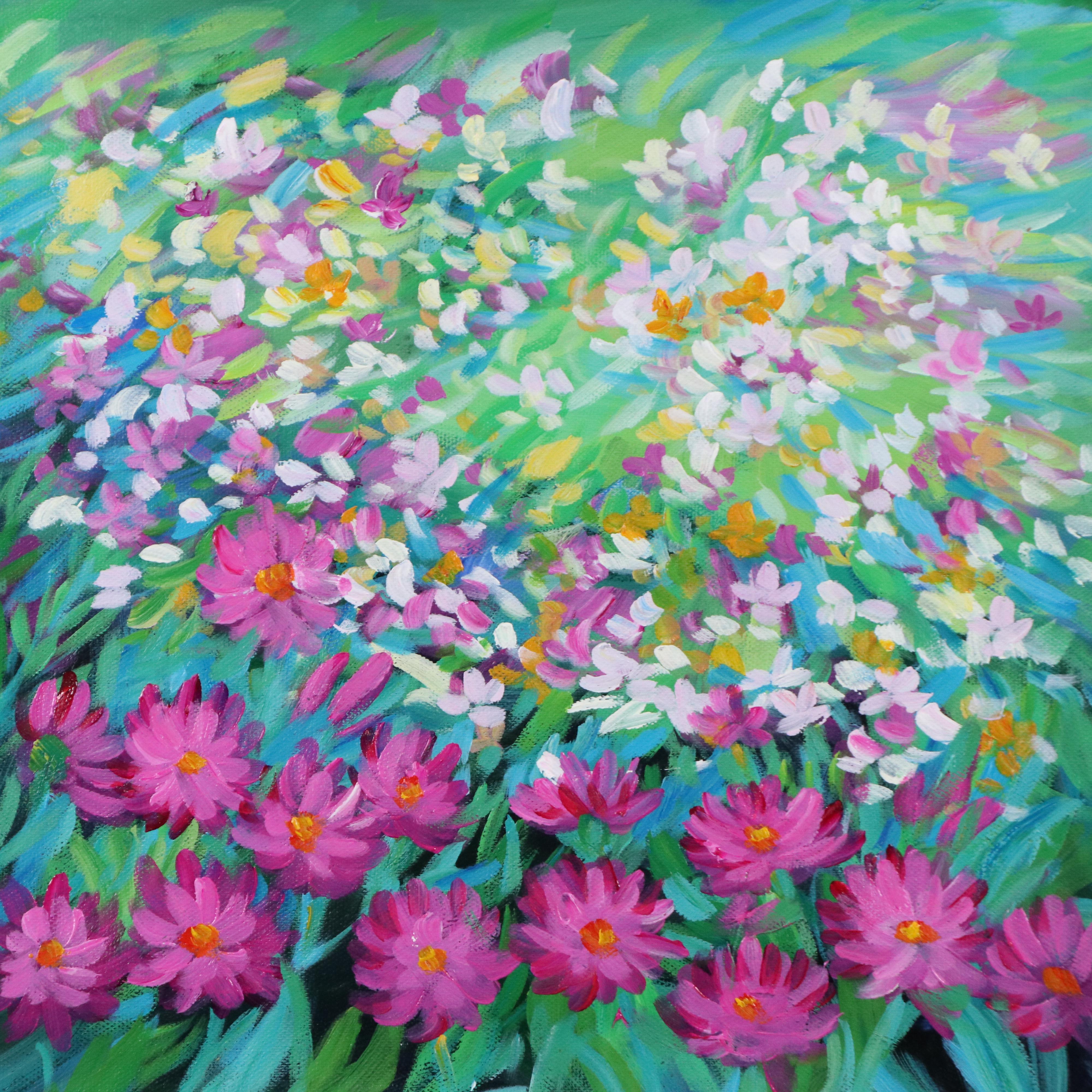 Benini Floral Oil Painting, 21st Century