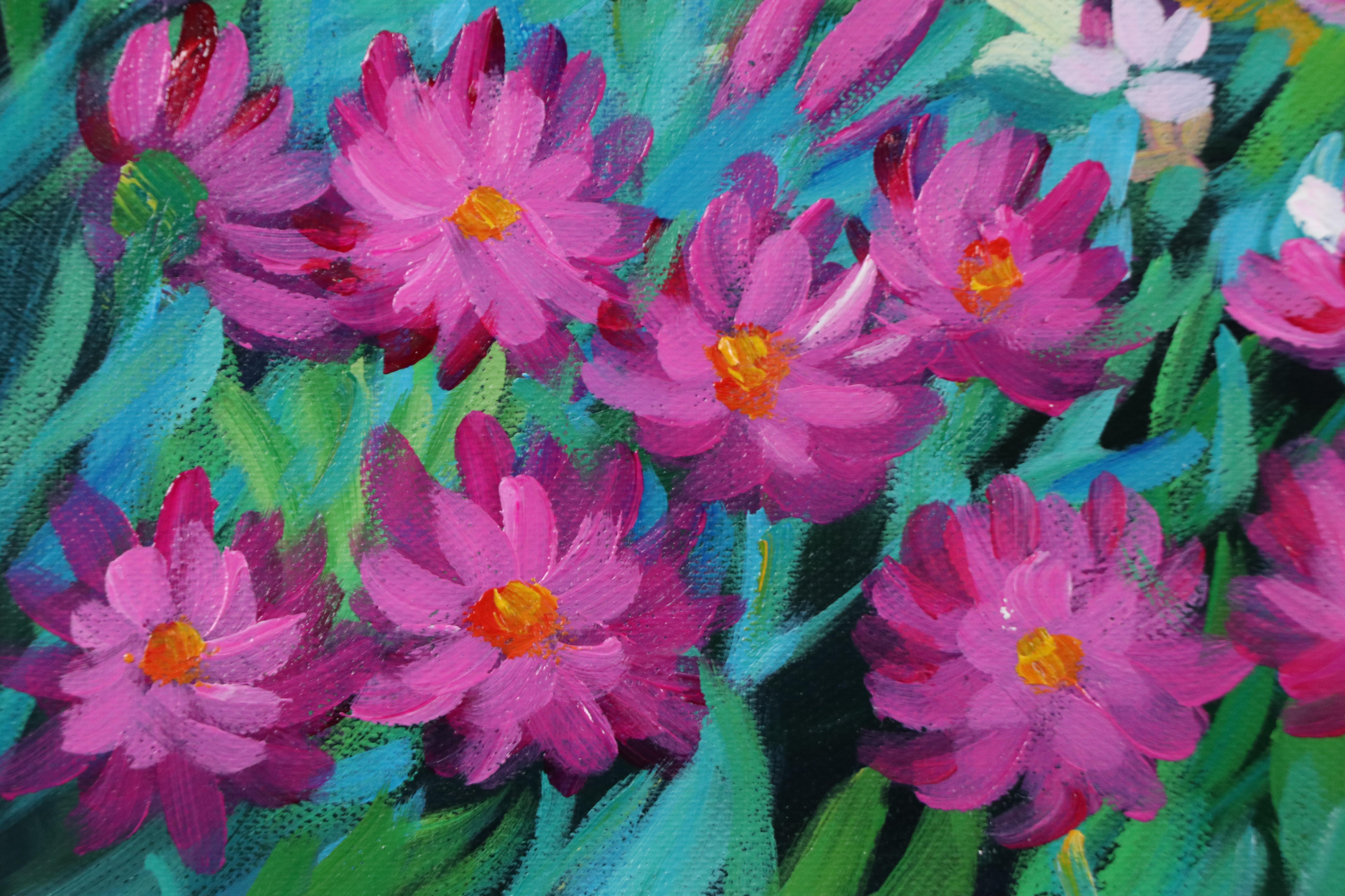 Benini Floral Oil Painting, 21st Century