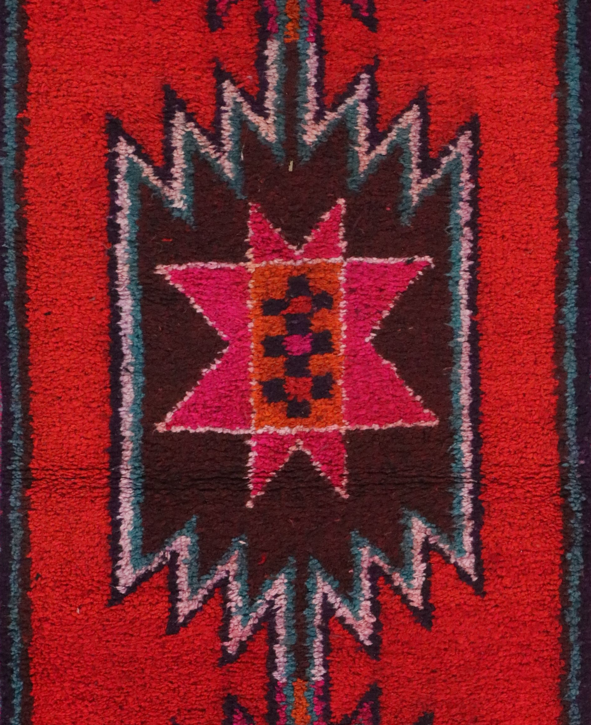 3'5 x 11'6 Hand-Knotted Turkish Village Long Rug