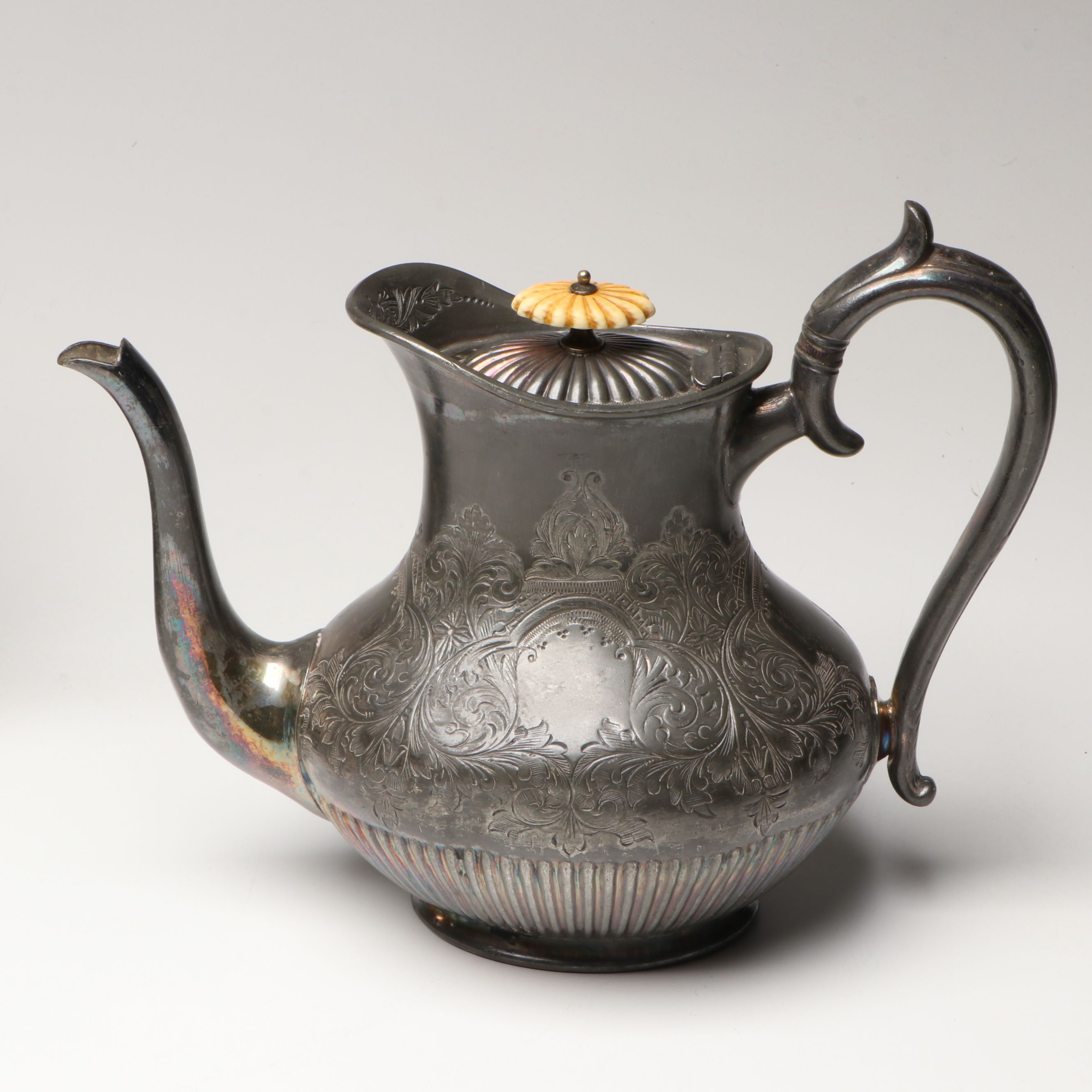 Reed & Barton, Joseph Ridge & Co., and More Silver Plate Teapots, Late 19th C.