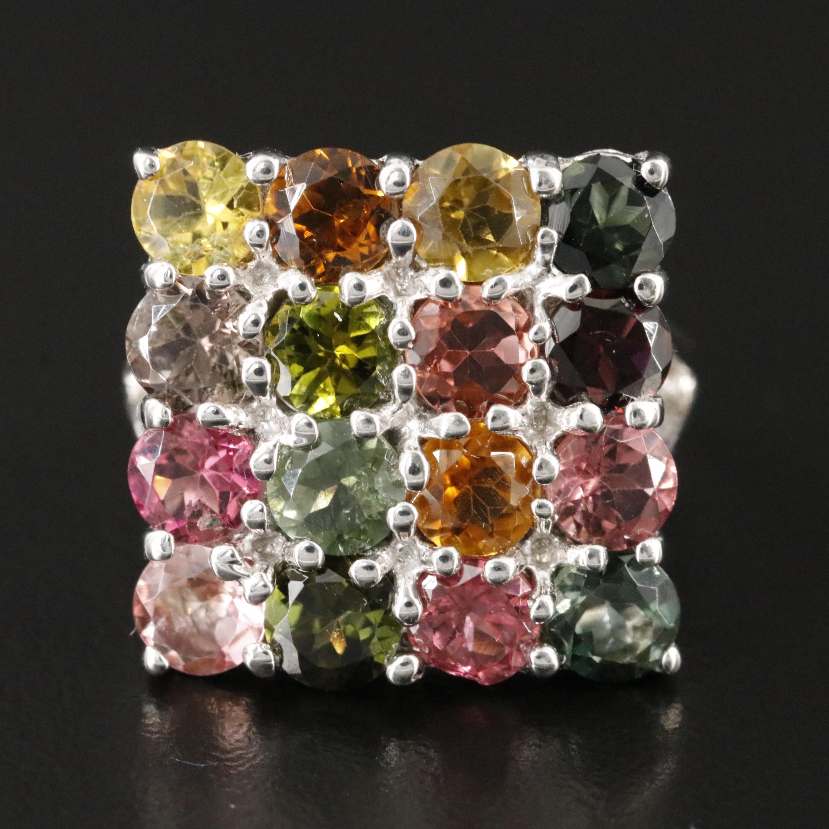 Sterling Tourmaline Ring