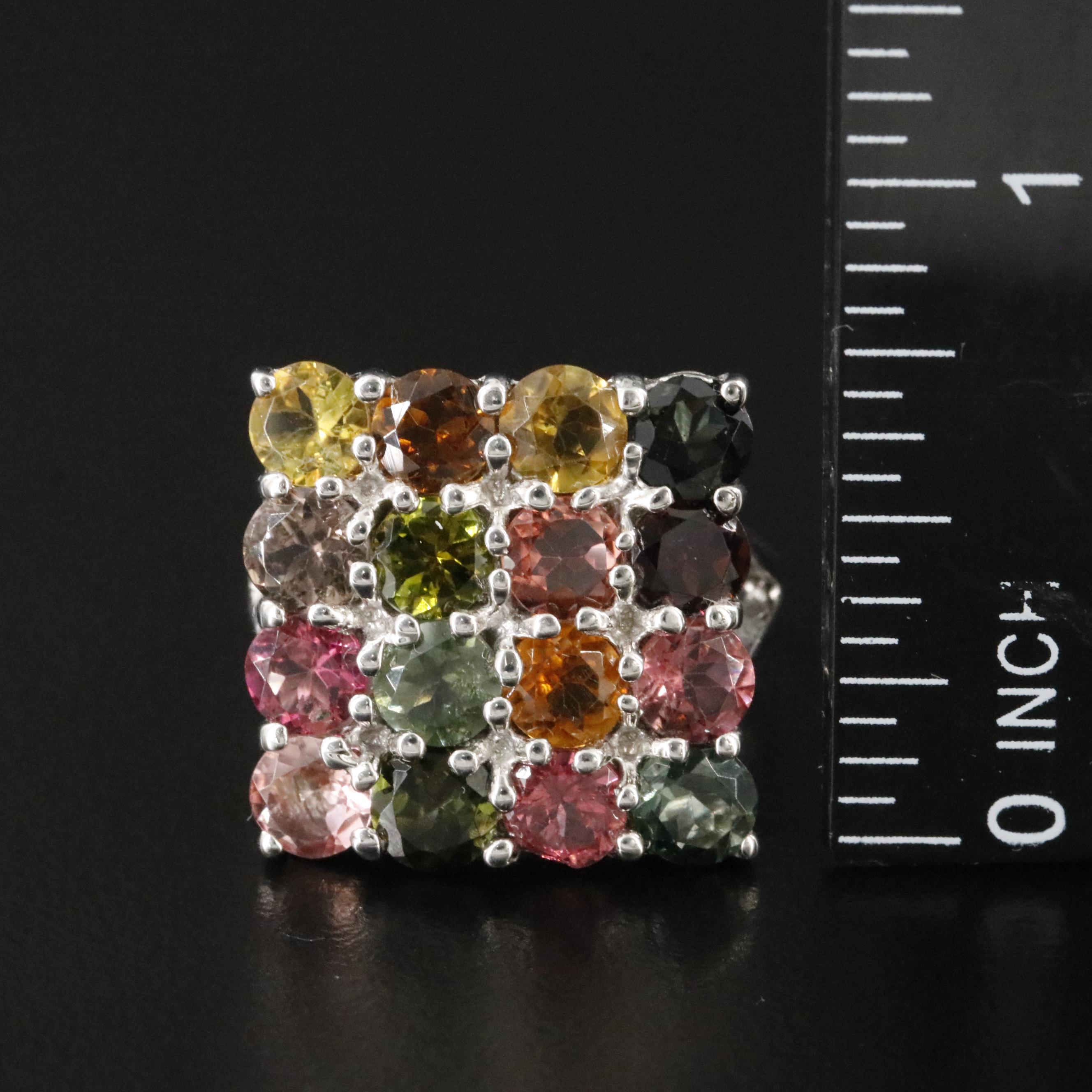 Sterling Tourmaline Ring