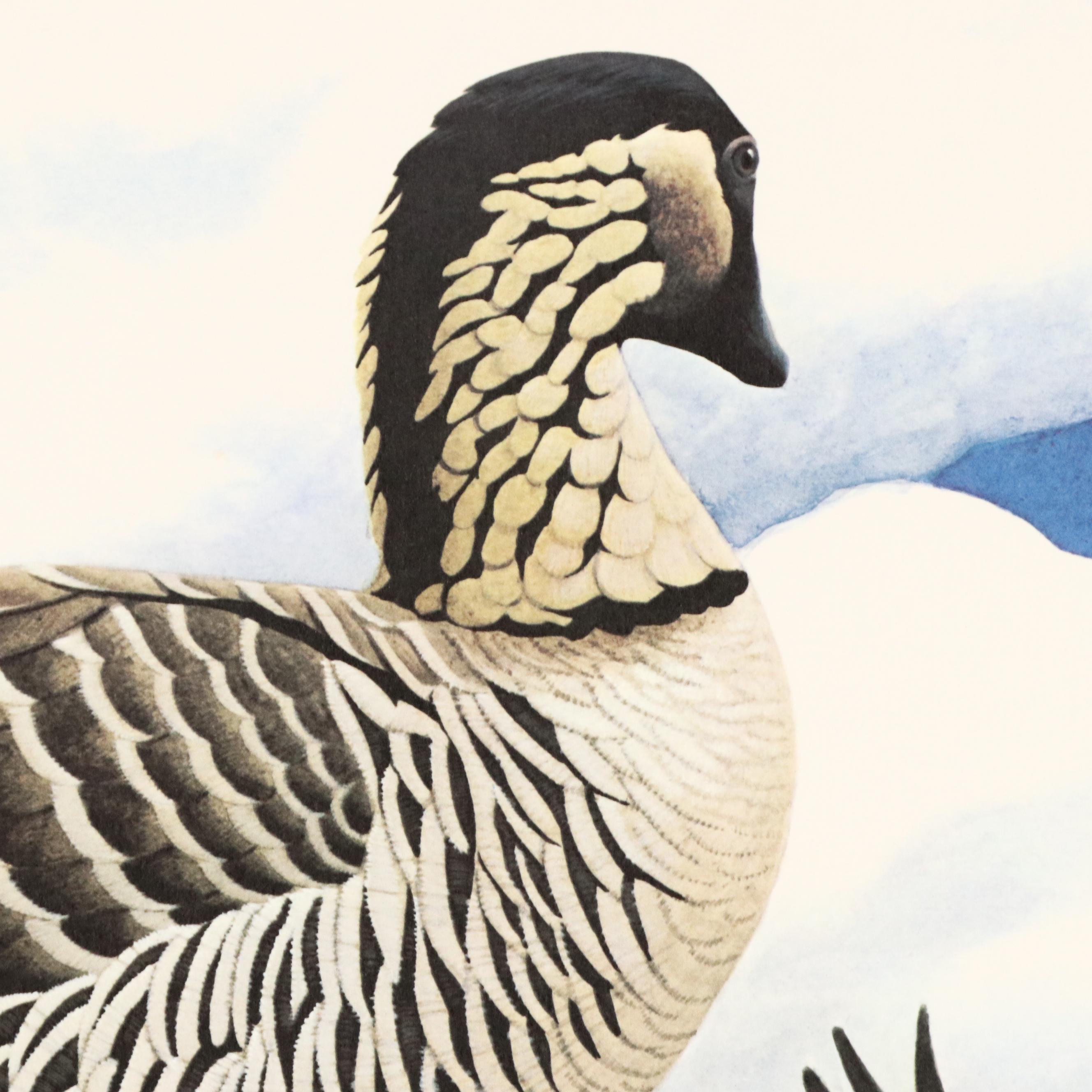 Richard Sloan Offset Lithograph "Nene," Circa 1976