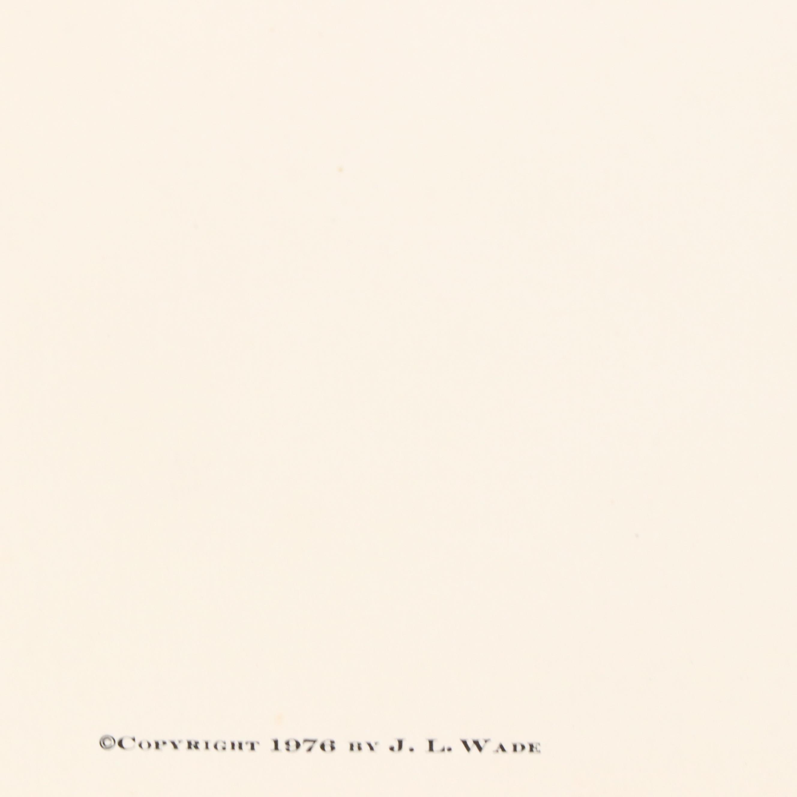 Richard Sloan Offset Lithograph "Nene," Circa 1976