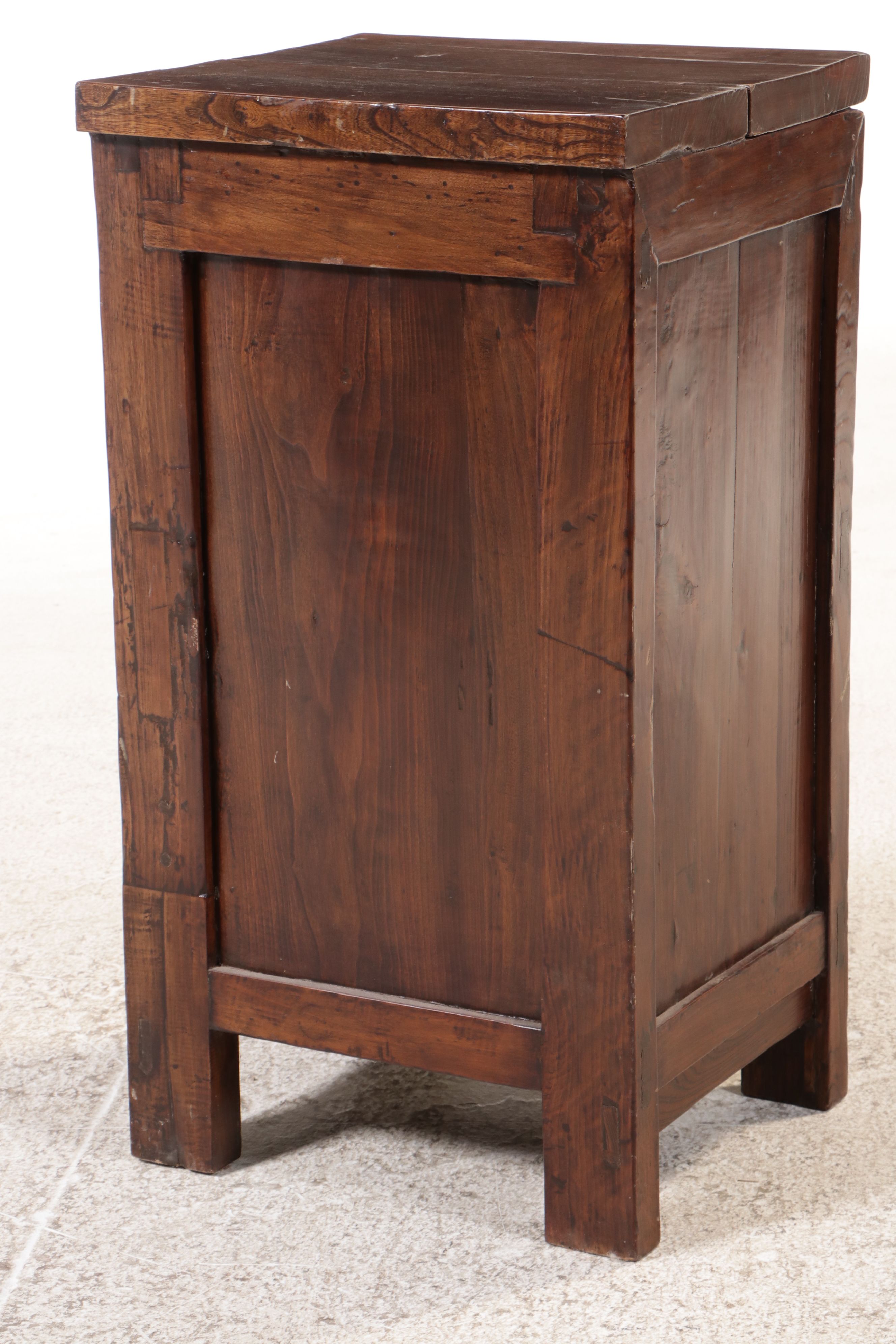 Chinese Brass Mounted Elm Cabinet