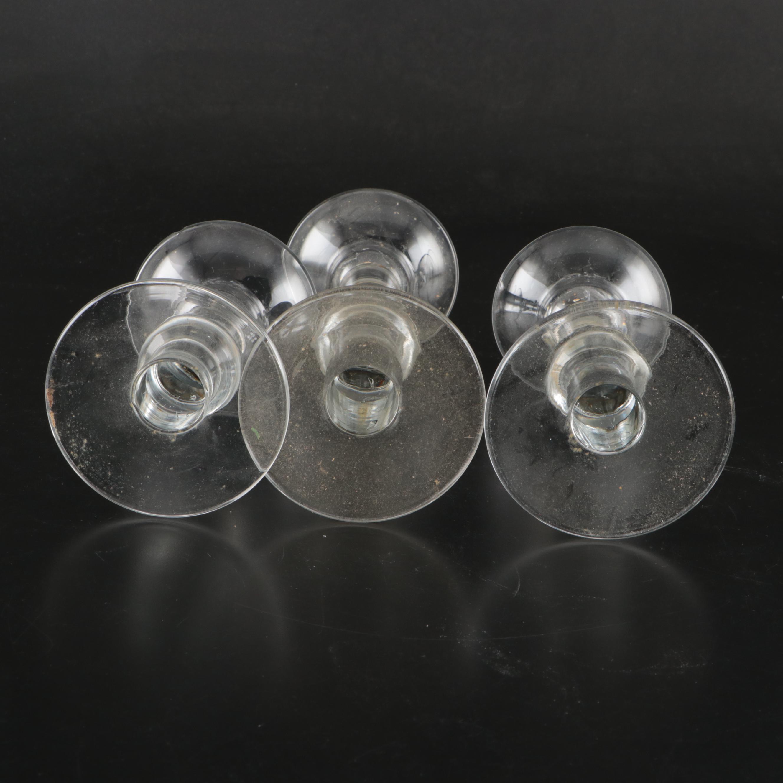 Mikasa "Flair" Crystal Bowl with Crystal Candle Holders