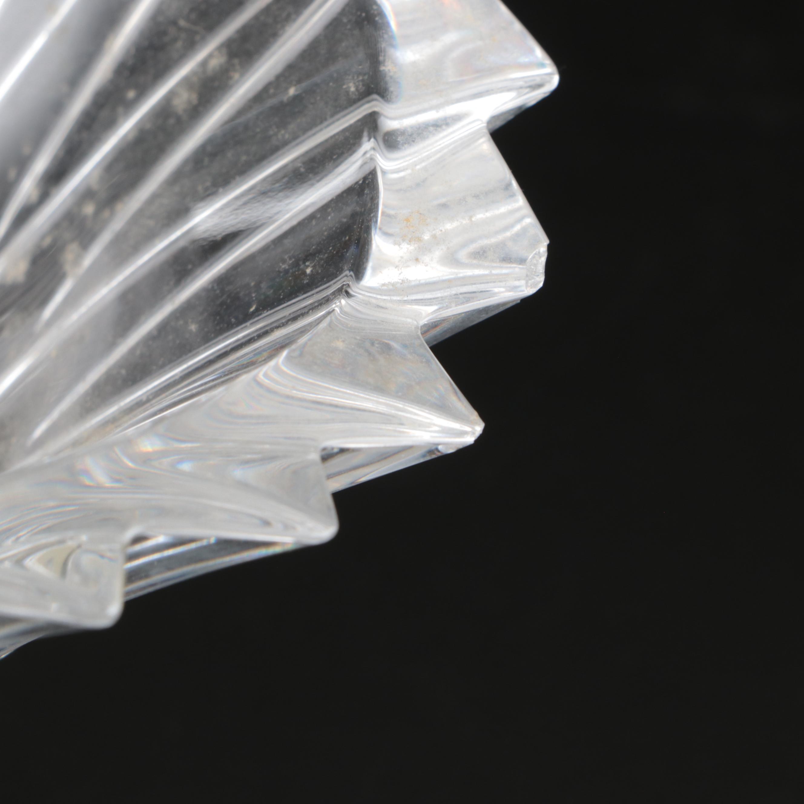 Mikasa "Flair" Crystal Bowl with Crystal Candle Holders