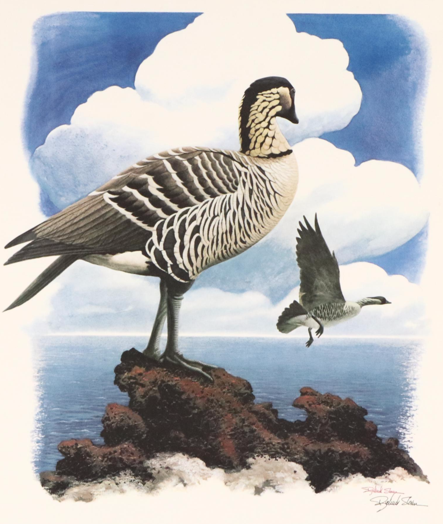 Richard Sloan Offset Lithograph "Nene," Circa 1976